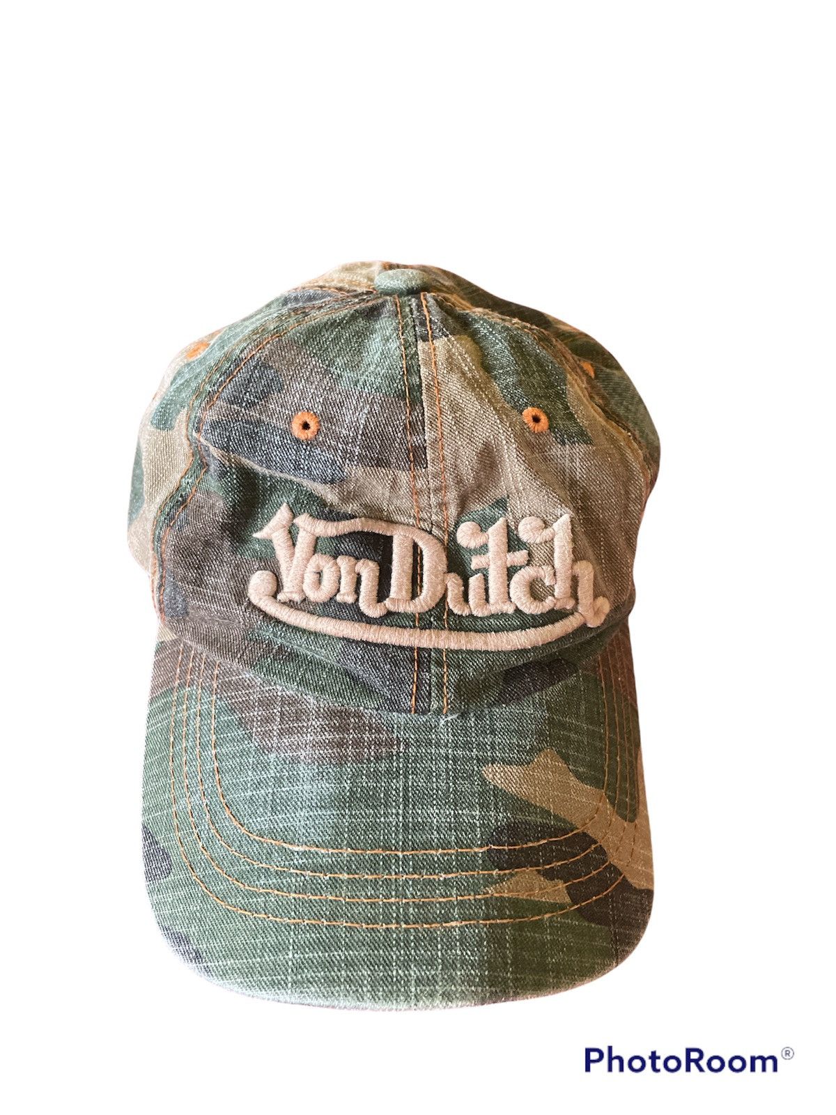 Vintage Von Dutch Distressed x Rare Camo Cap Hat | Grailed