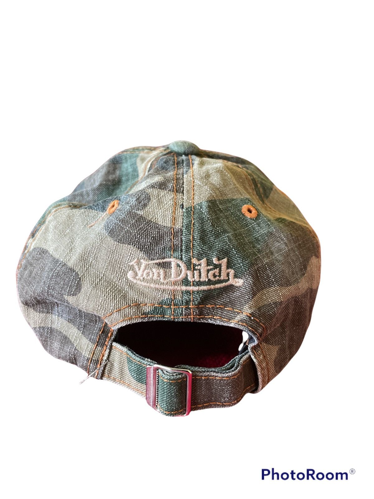 Vintage Von Dutch Distressed x Rare Camo Cap Hat Size ONE SIZE - 4 Thumbnail