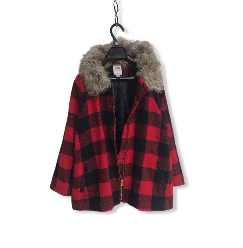 Old Navy × Vintage 🔥Old Navy Wool Check Jacket Size M / US 6-8 / IT 42-44 - 3 Thumbnail
