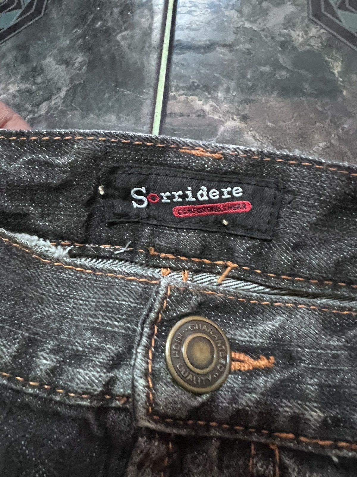 Japanese Brand × Vintage SICK‼️SORRIDERE SASHIKO BORO DISTRESSED DENIM PANT Size US 33 - 12 Thumbnail