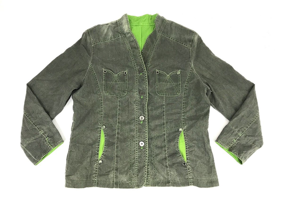 Japanese Brand Denim Jacket Double Pocket Button Trucker Fits M/L Size M / US 6-8 / IT 42-44 - 1 Thumbnail