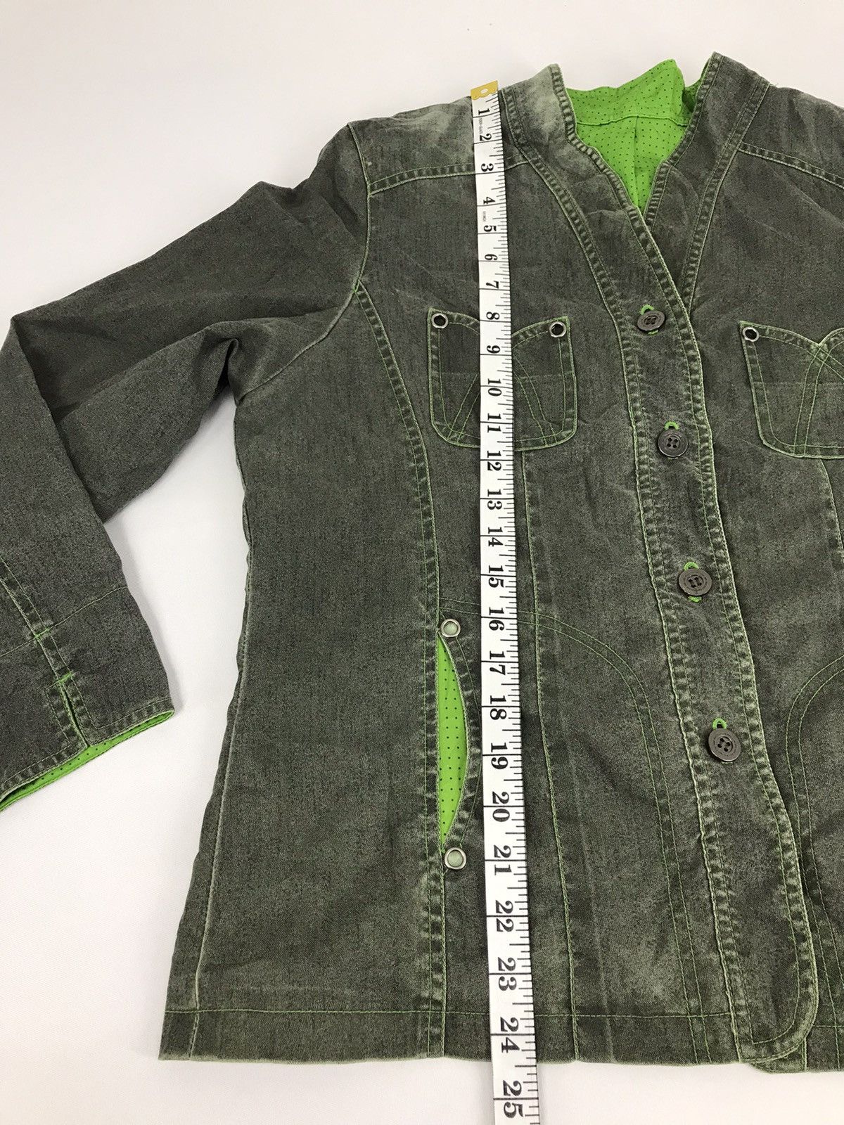 Japanese Brand Denim Jacket Double Pocket Button Trucker Fits M/L Size M / US 6-8 / IT 42-44 - 5 Thumbnail