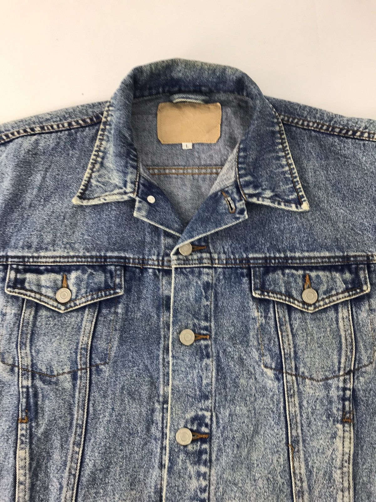 Grailed × Vintage Japanese Brand Denim Jacket Jean Trucker Western Wear Size US L / EU 52-54 / 3 - 3 Thumbnail
