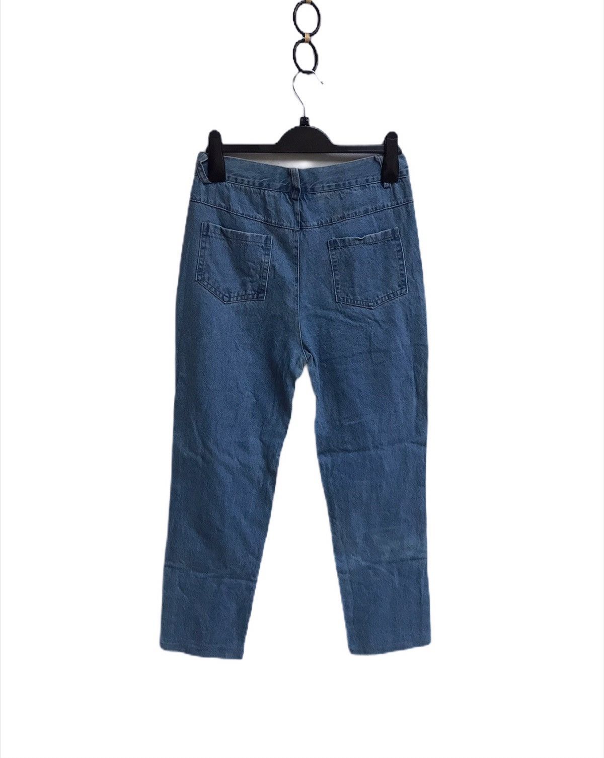 Japanese Brand 🔥Styles Jeans With Leather Rabbit Fur Size US 26 / EU 42 - 2 Thumbnail