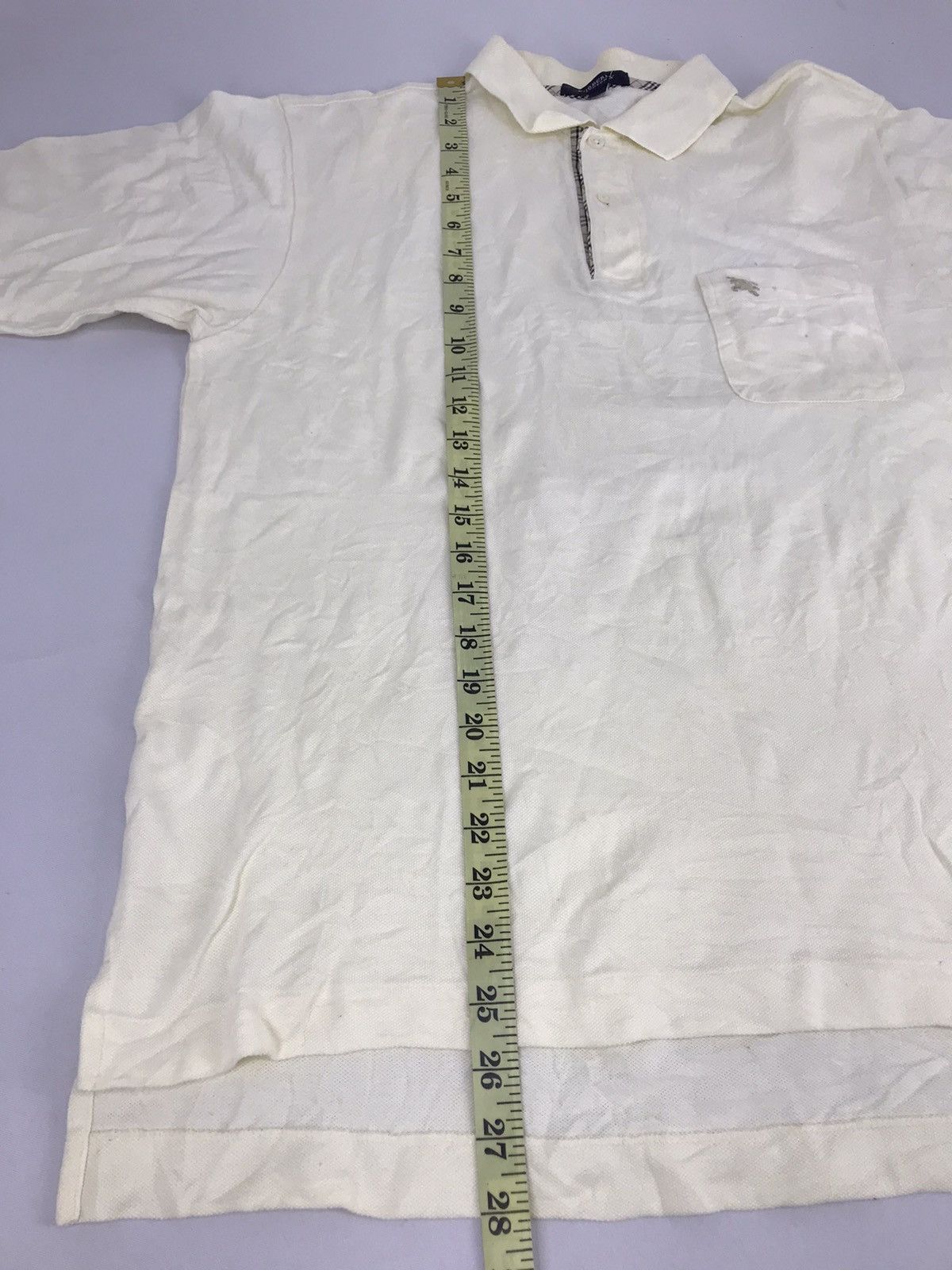 Burberry × Designer Vintage Burberry London Polo Tee Single Pocket Size US L / EU 52-54 / 3 - 5 Thumbnail