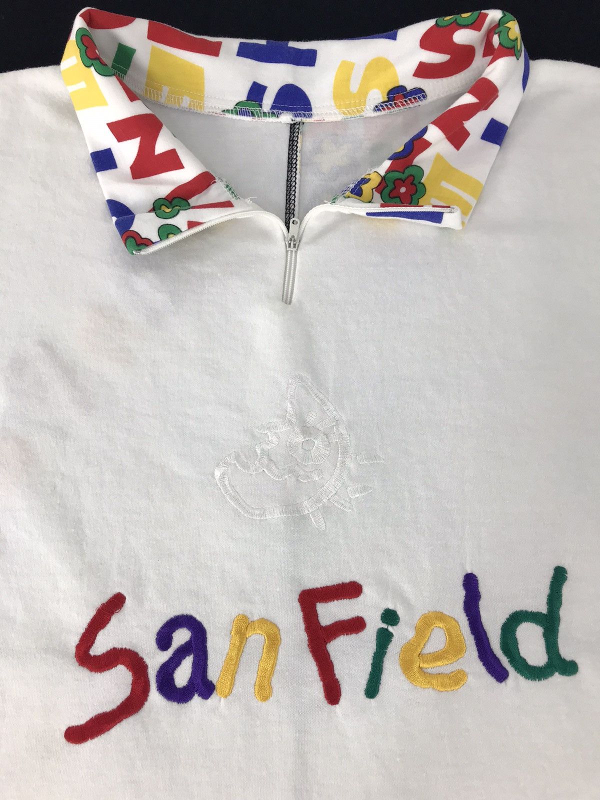 Japanese Brand × Vintage Vintage San Field Floral Colourful Design Big Pocket Collar Size US L / EU 52-54 / 3 - 4 Thumbnail