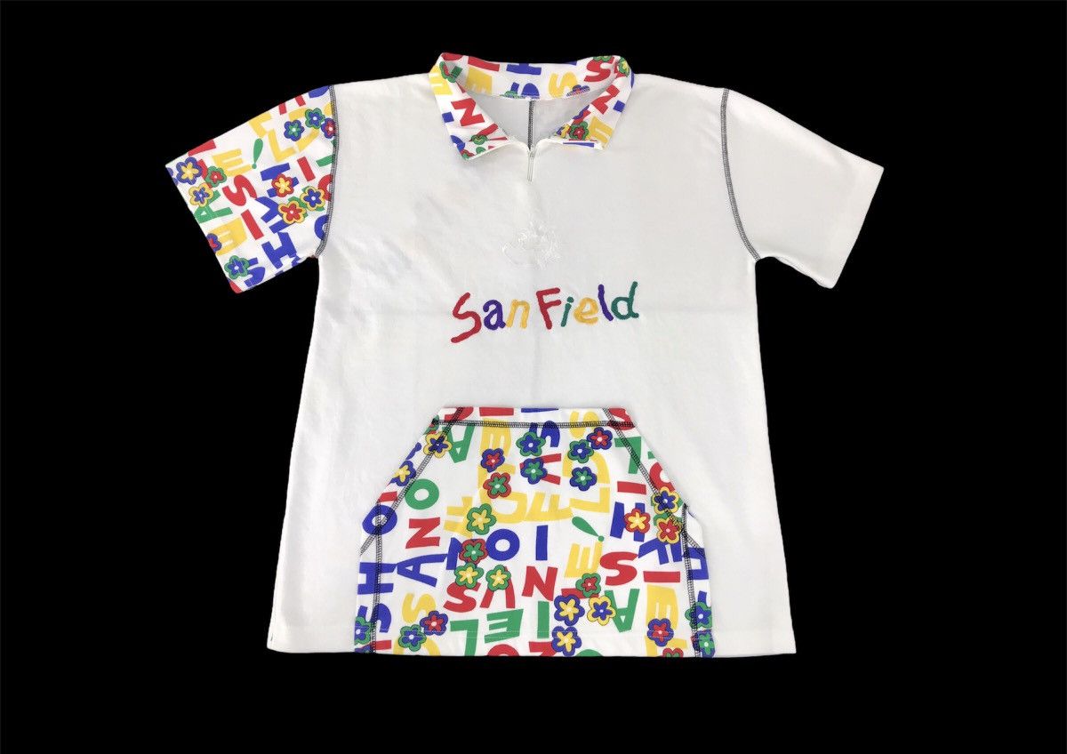 Japanese Brand × Vintage Vintage San Field Floral Colourful Design Big Pocket Collar Size US L / EU 52-54 / 3 - 1 Thumbnail