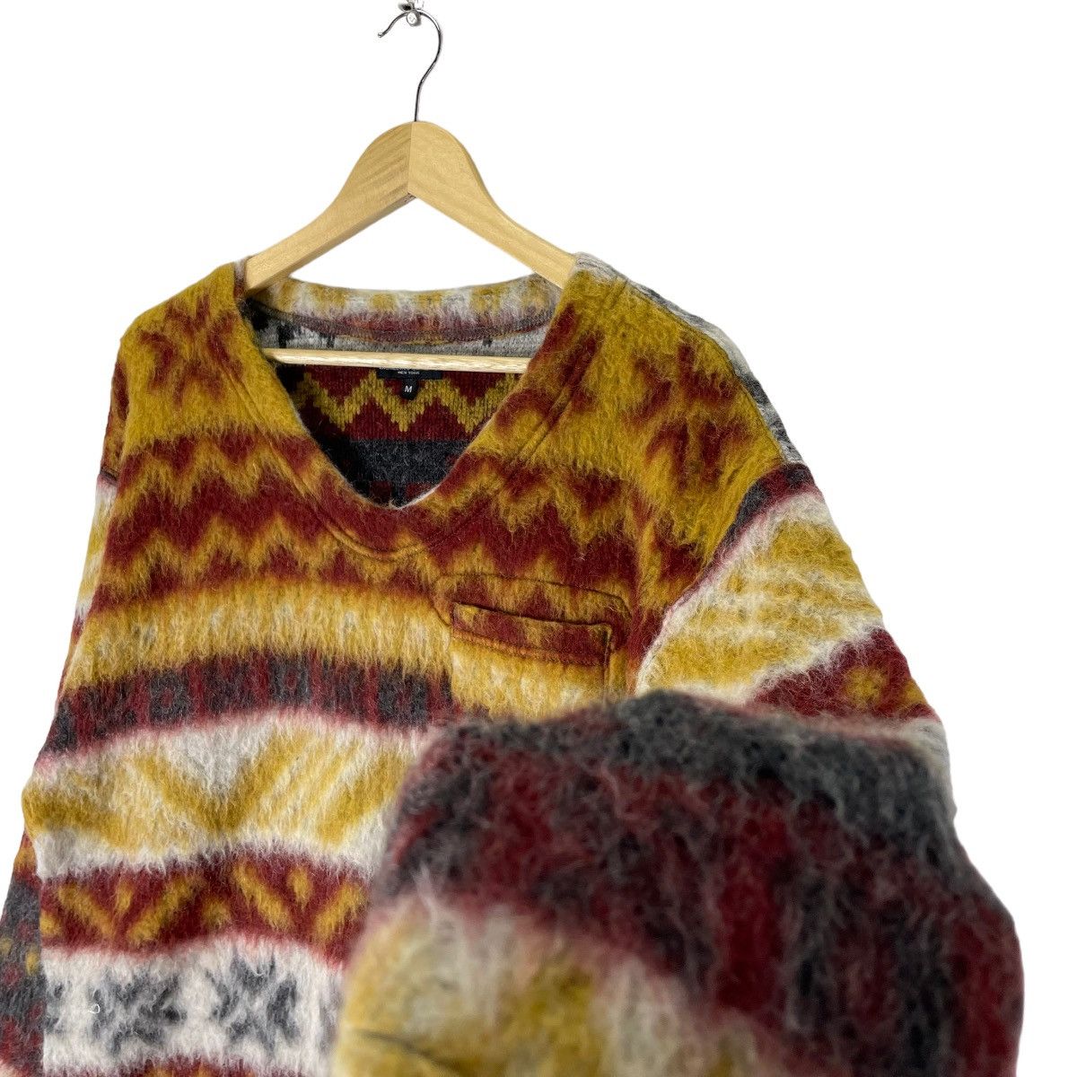 Engineered Garments 🌟ENGINEERED GARMENTS MOHAIR SINGLE POCKET V NECK SWEATER Size US M / EU 48-50 / 2 - 5 Thumbnail