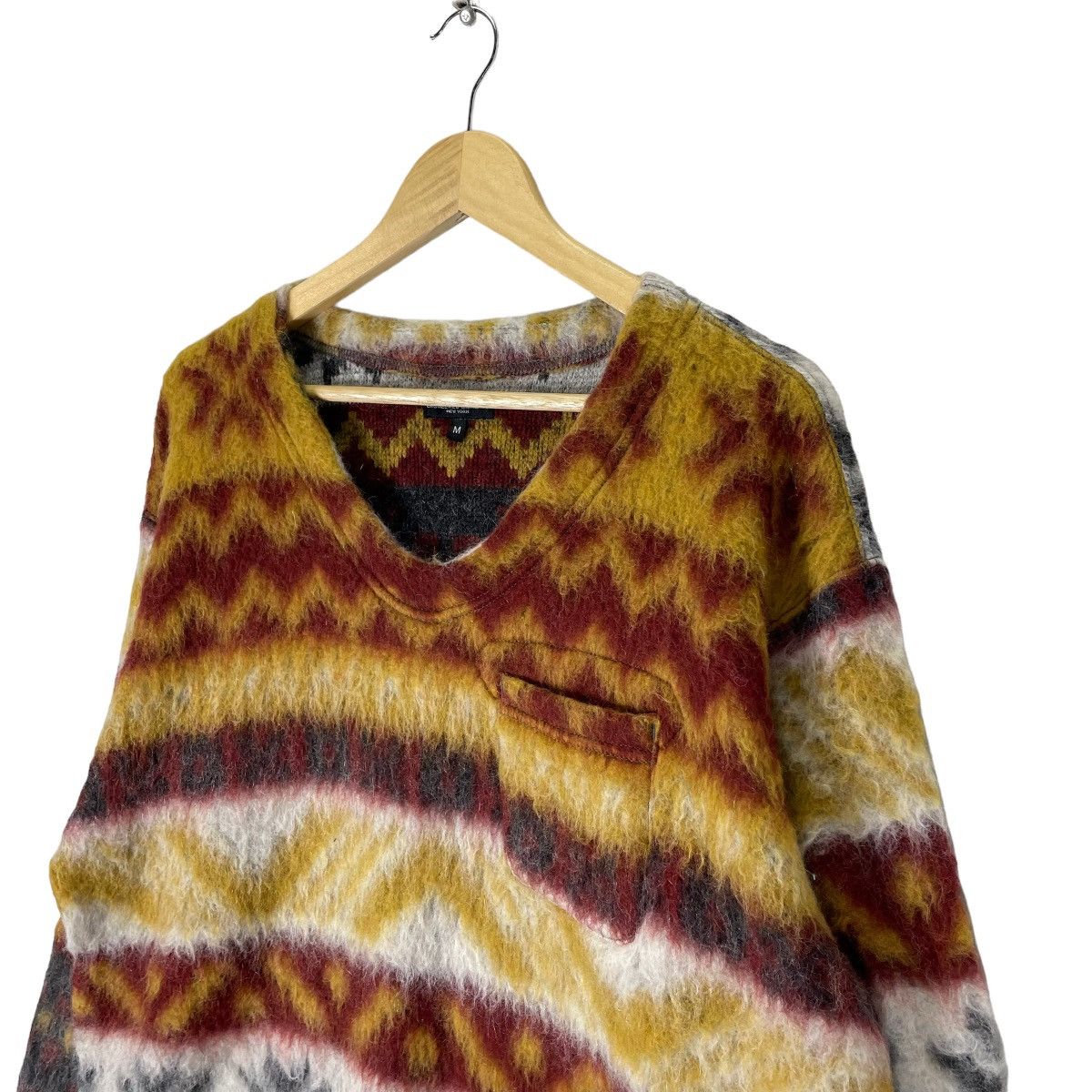 Engineered Garments 🌟ENGINEERED GARMENTS MOHAIR SINGLE POCKET V NECK SWEATER Size US M / EU 48-50 / 2 - 4 Thumbnail
