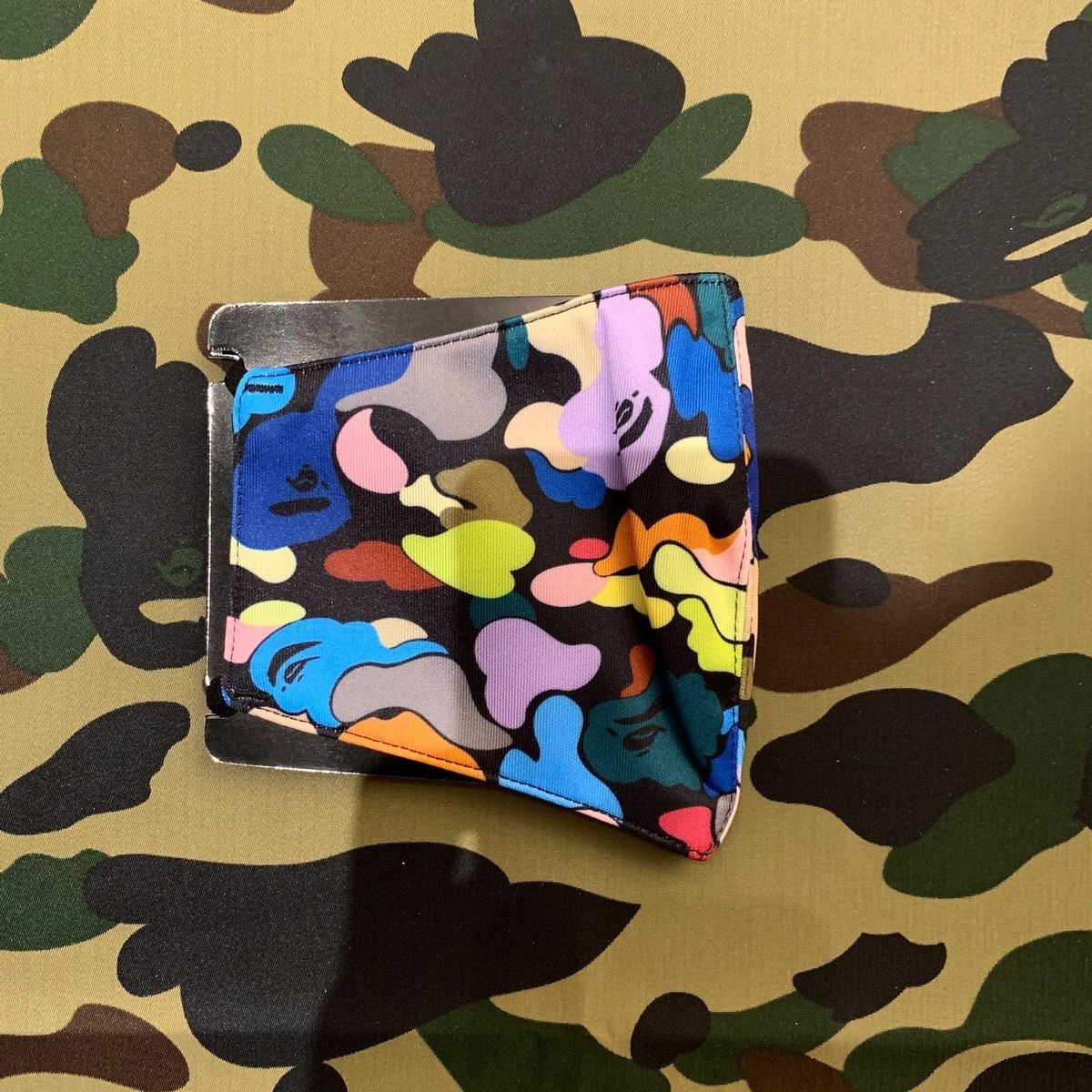 Bape BAPE BLACK MULTI CAMO FACEMASK Size ONE SIZE - 3 Thumbnail