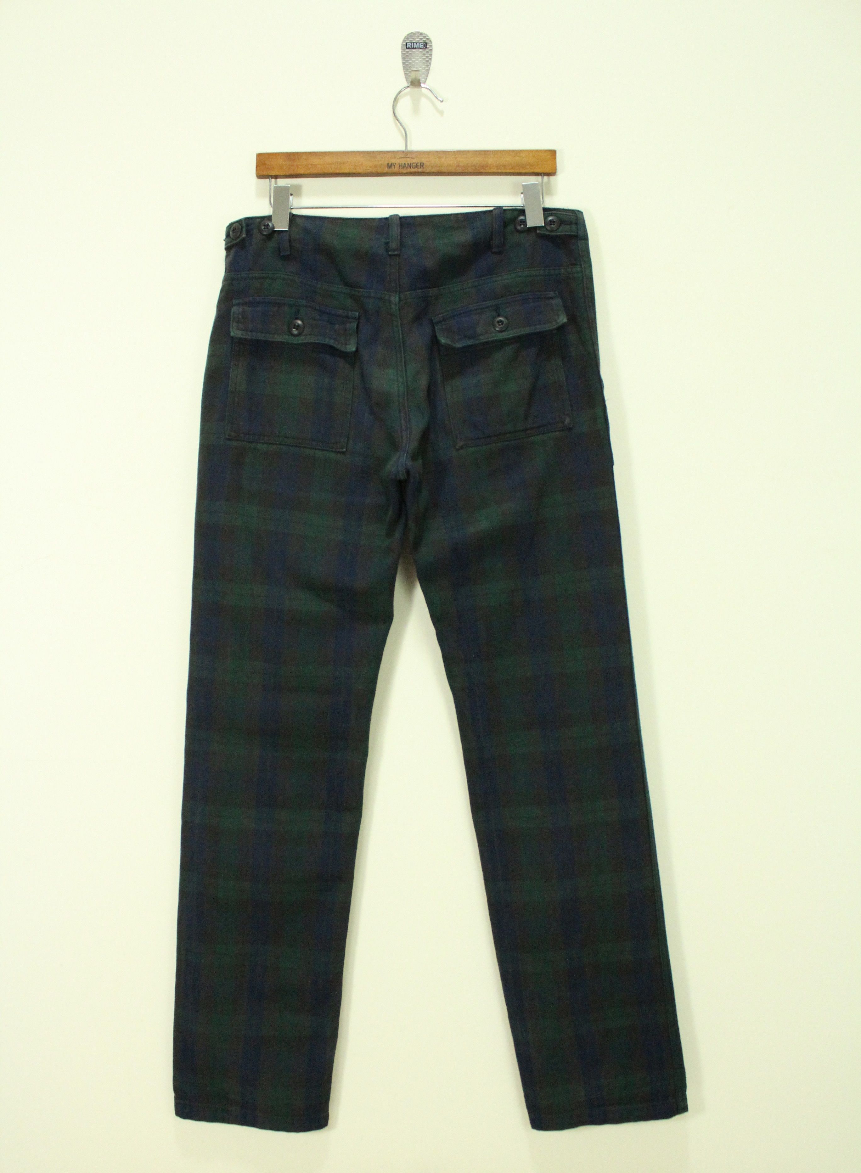 Beams Plus BEAMS Pants Fatigue Checkered Tartan Plaid Size US 32 / EU 48 - 2 Thumbnail