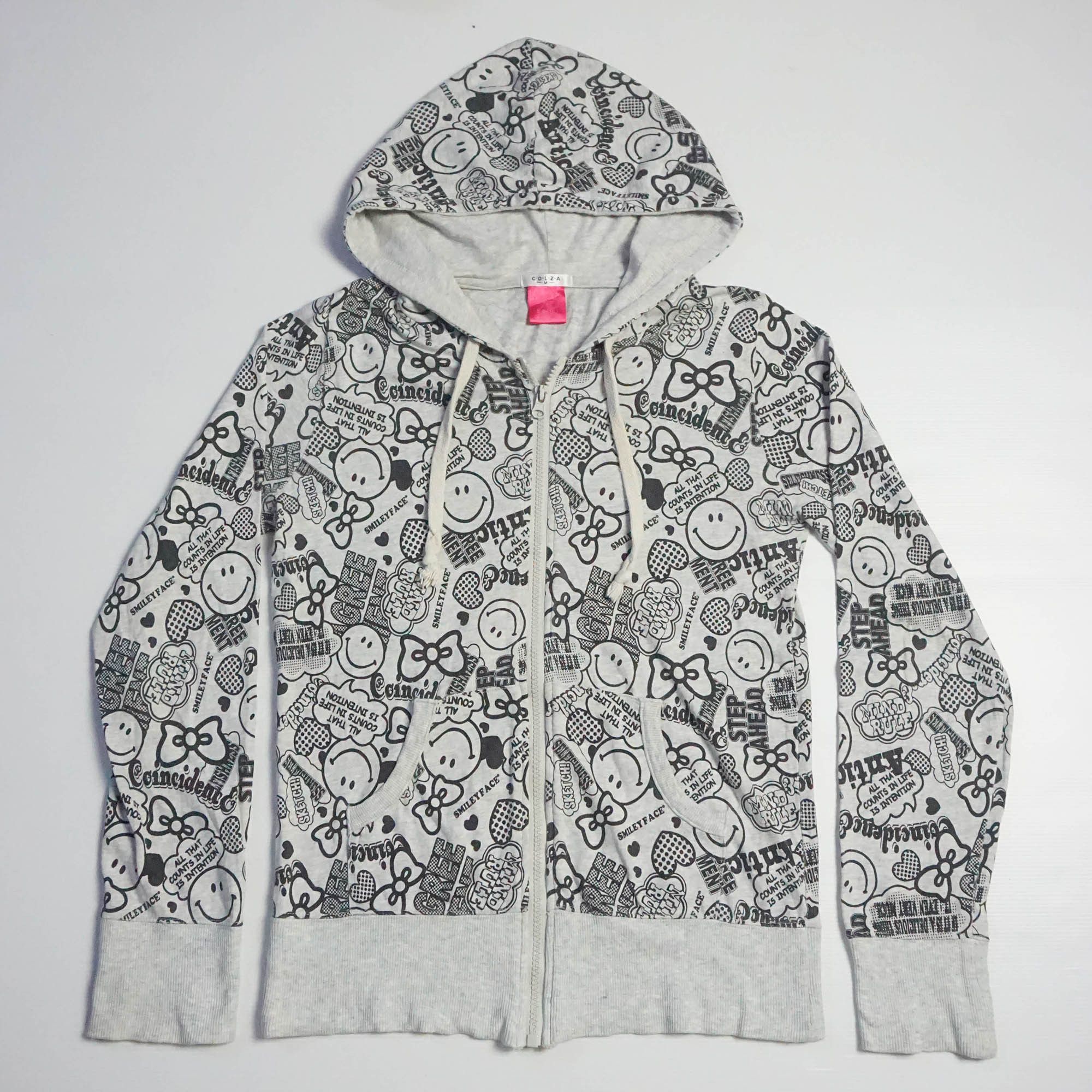 Japanese Brand COLZA Smiley Face Hoodie Japanese Brand Size M / US 6-8 / IT 42-44 - 1 Thumbnail