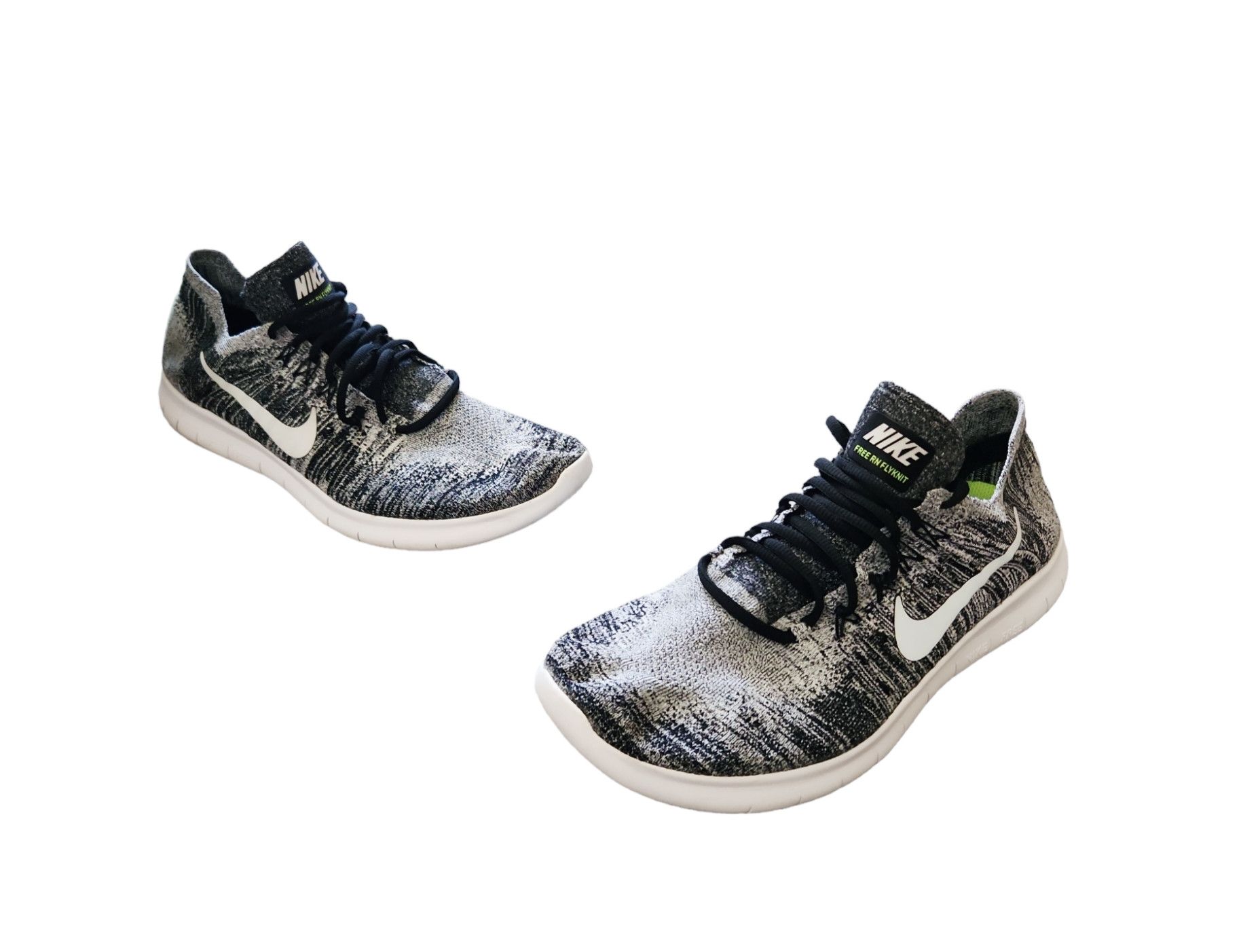 Nike Free RN Flyknit 2017 Oreo Men's Size 880843-003