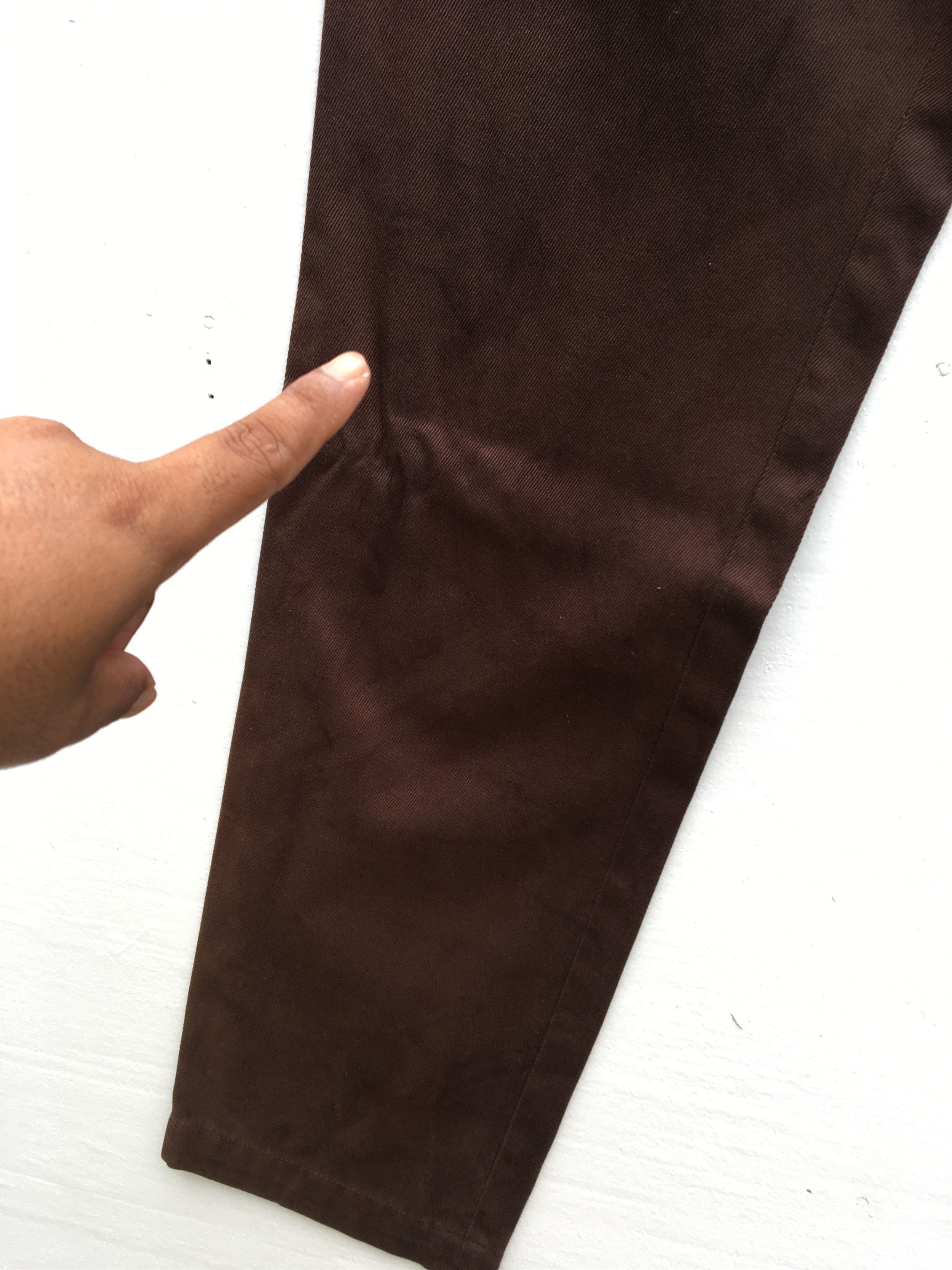 Dries Van Noten Dries Van Noten Brown Cotton Casual Pant Size US 30 / EU 46 - 16 Thumbnail