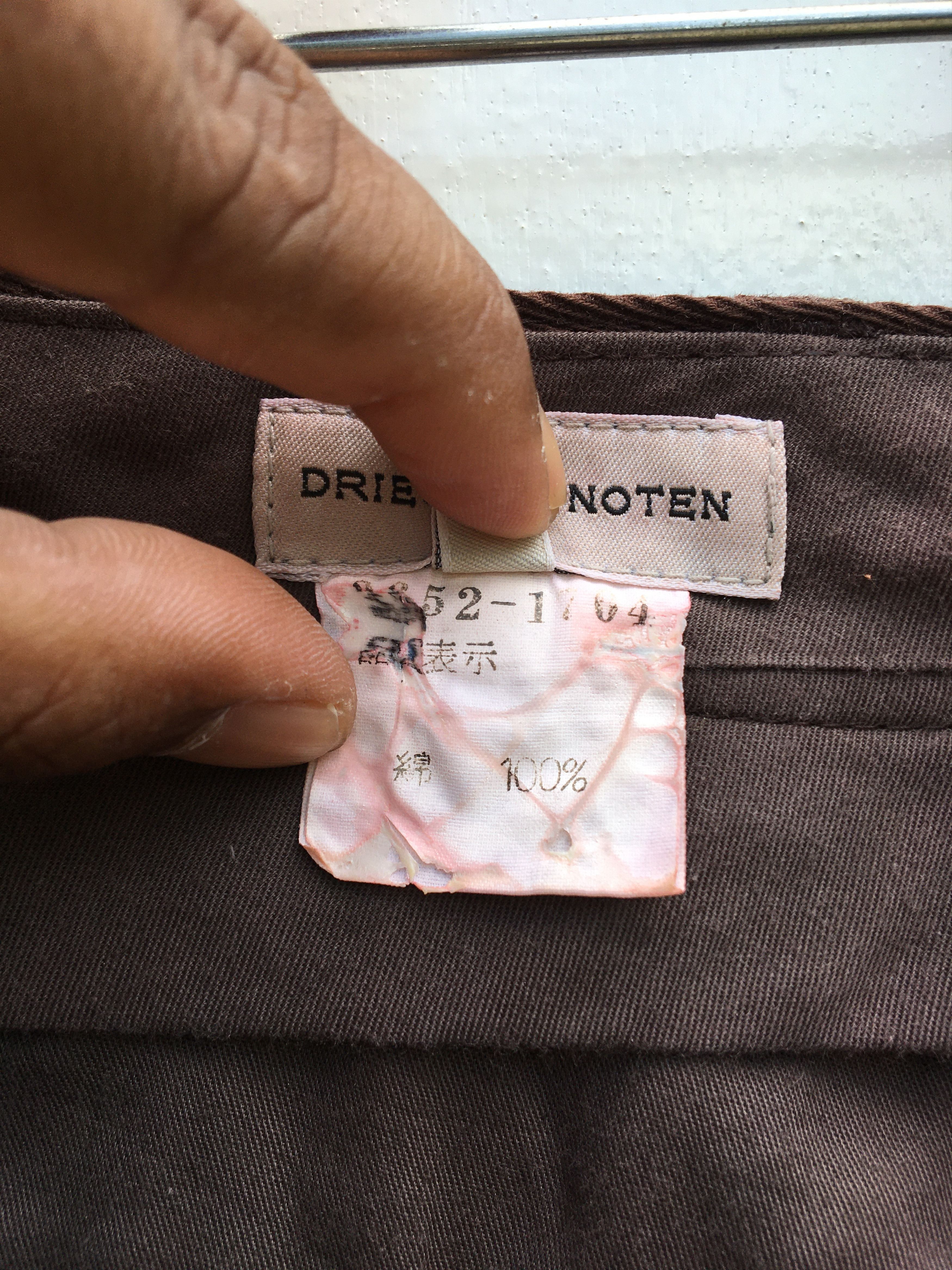Dries Van Noten Dries Van Noten Brown Cotton Casual Pant Size US 30 / EU 46 - 10 Thumbnail