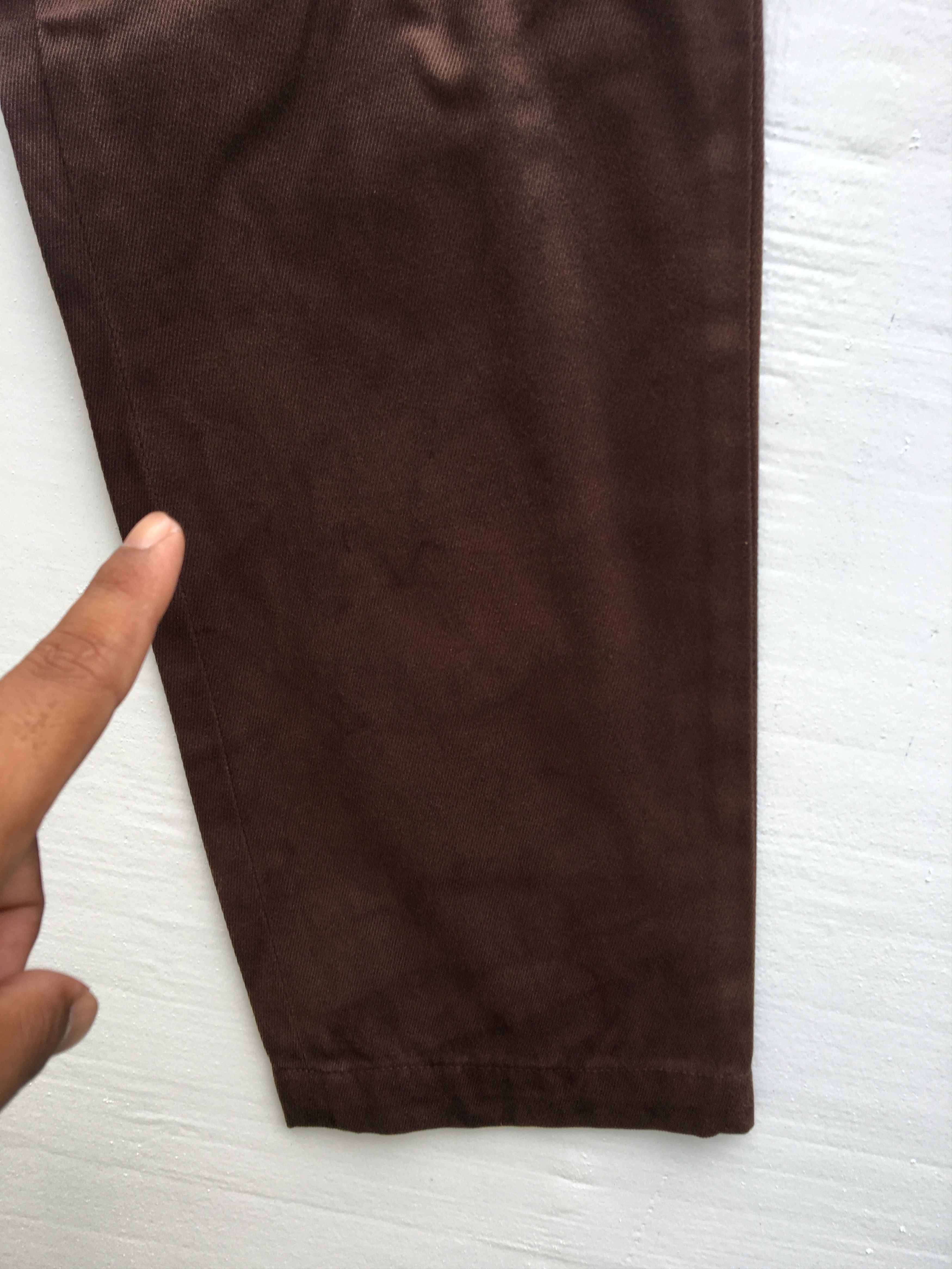 Dries Van Noten Dries Van Noten Brown Cotton Casual Pant Size US 30 / EU 46 - 15 Thumbnail