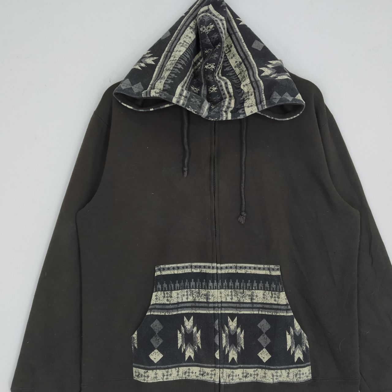 Japanese Brand Out Reef Hoodie Navajo Pattern Inspired Skulls Number (N)ine Size US M / EU 48-50 / 2 - 3 Thumbnail