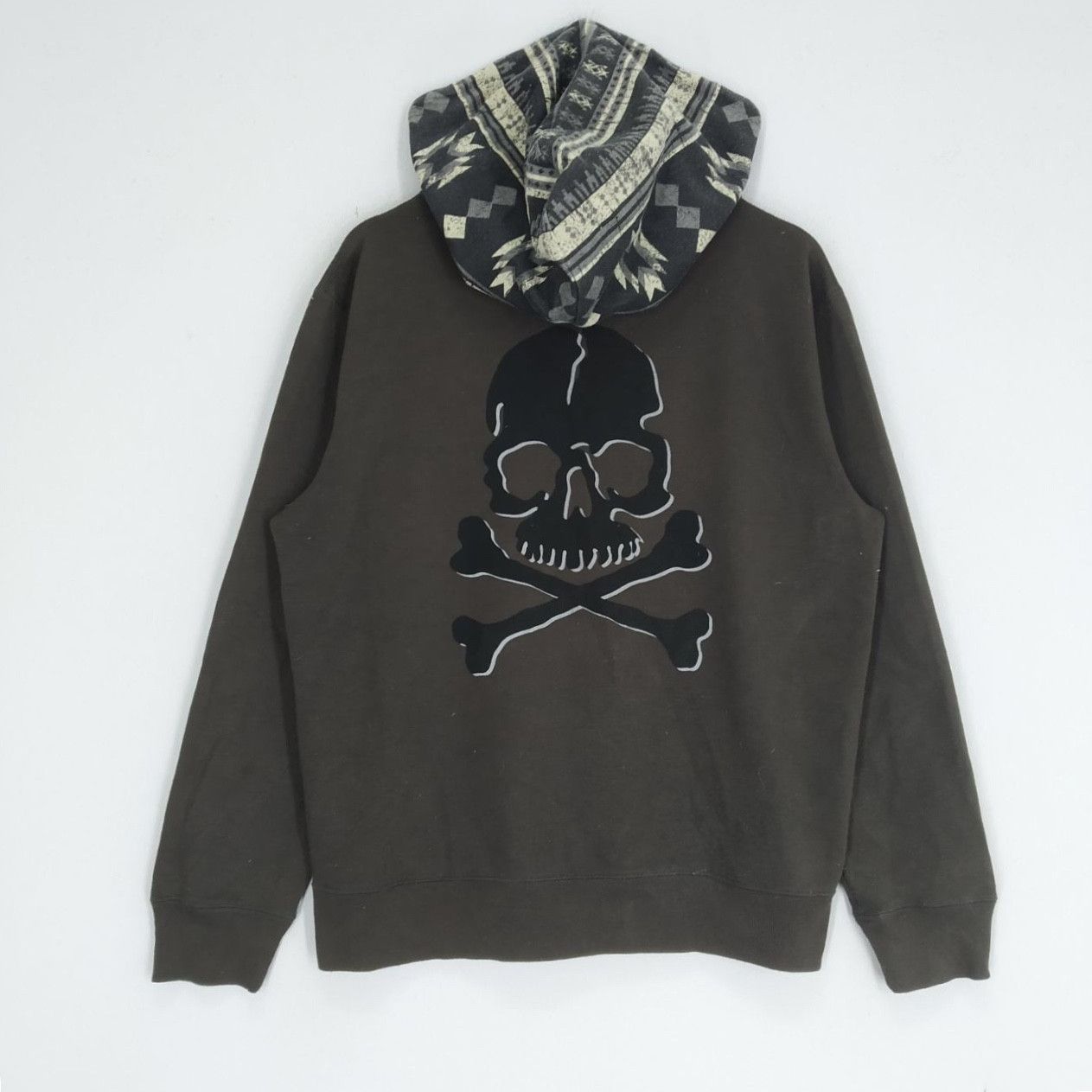 Japanese Brand Out Reef Hoodie Navajo Pattern Inspired Skulls Number (N)ine Size US M / EU 48-50 / 2 - 1 Thumbnail