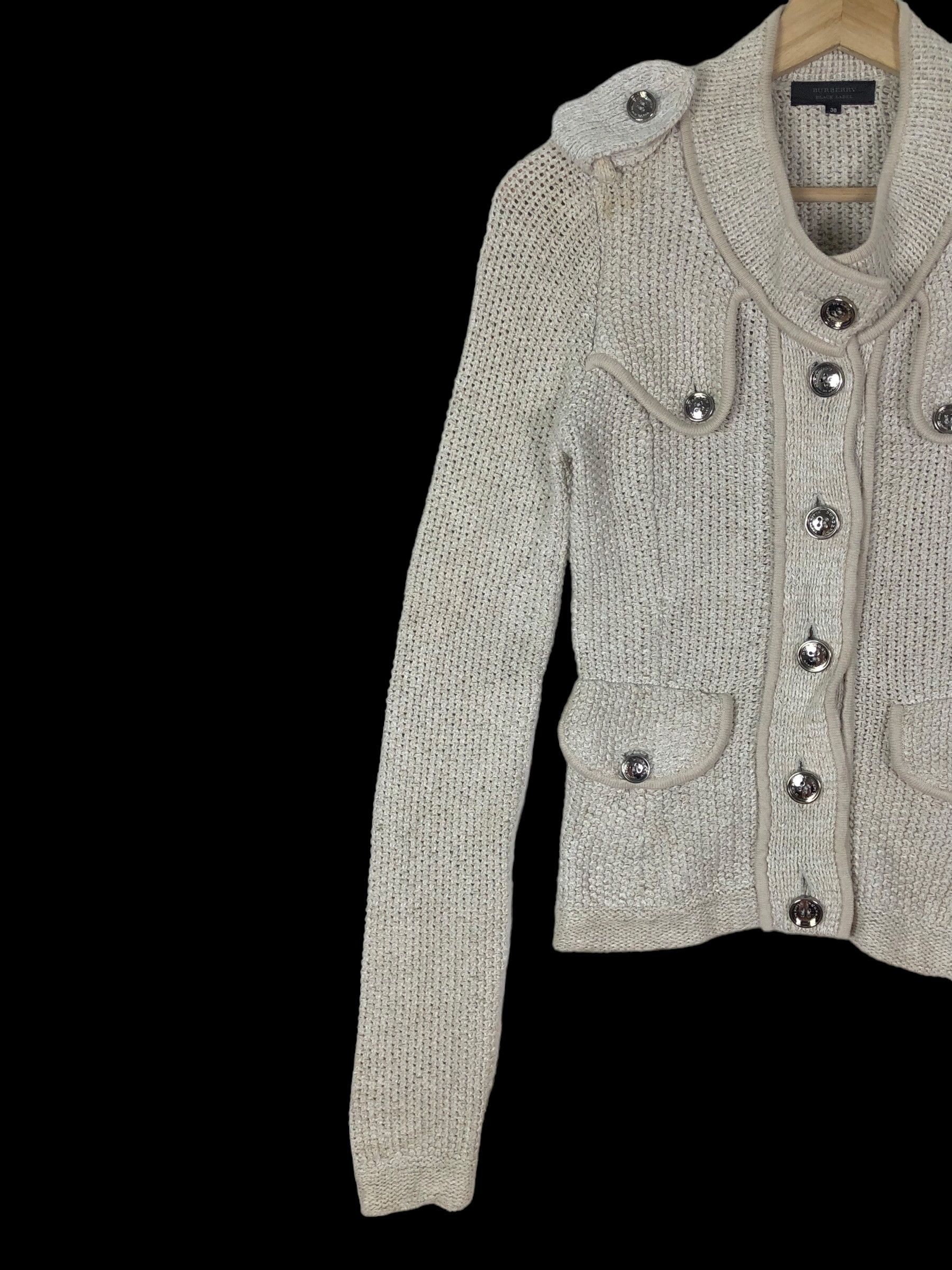 Burberry RARE🔥BURBERRY BLACK LABEL JAPAN KNITTED JACKET Size XS / US 0-2 / IT 36-38 - 4 Thumbnail