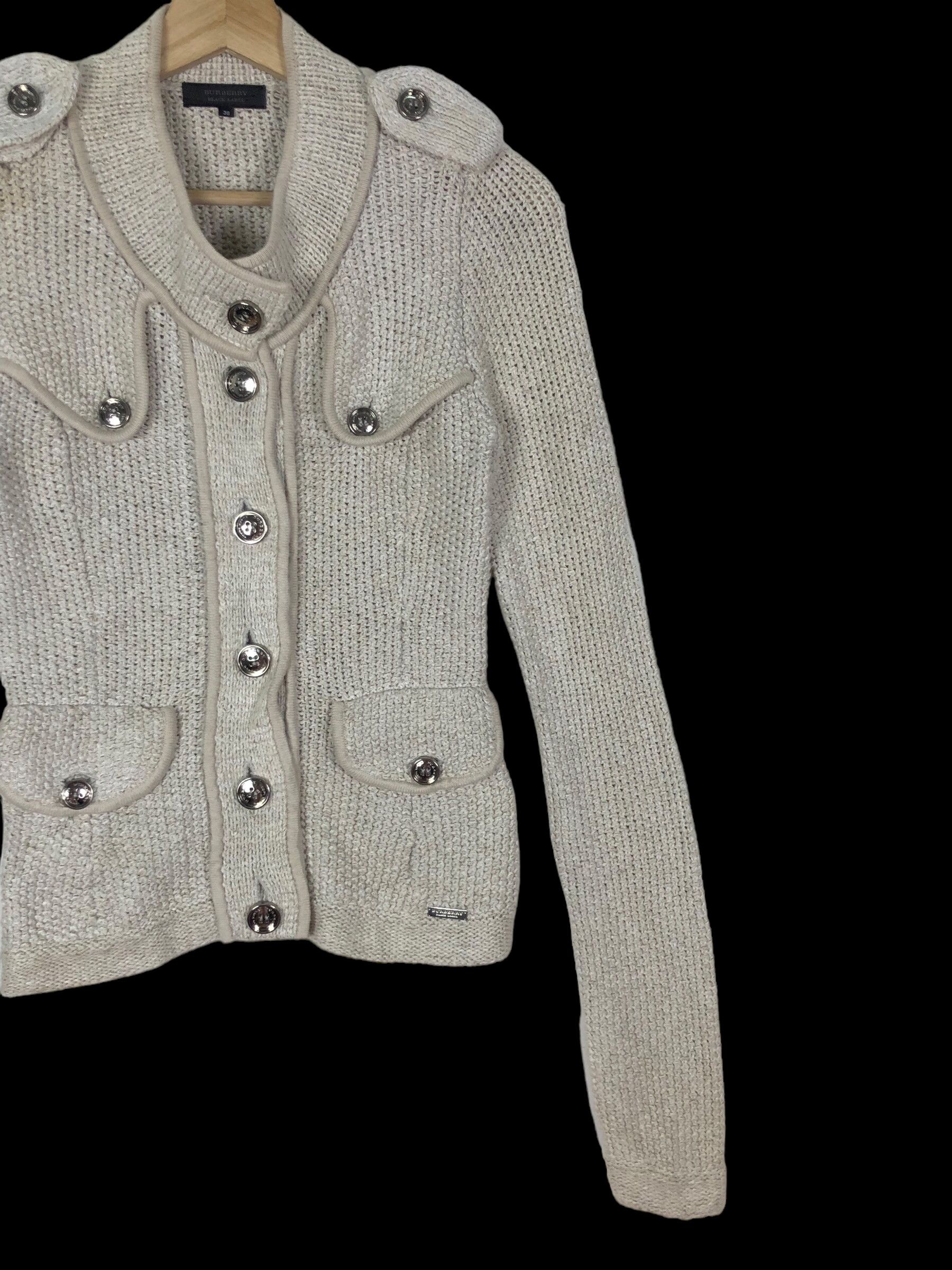 Burberry RARE🔥BURBERRY BLACK LABEL JAPAN KNITTED JACKET Size XS / US 0-2 / IT 36-38 - 3 Thumbnail