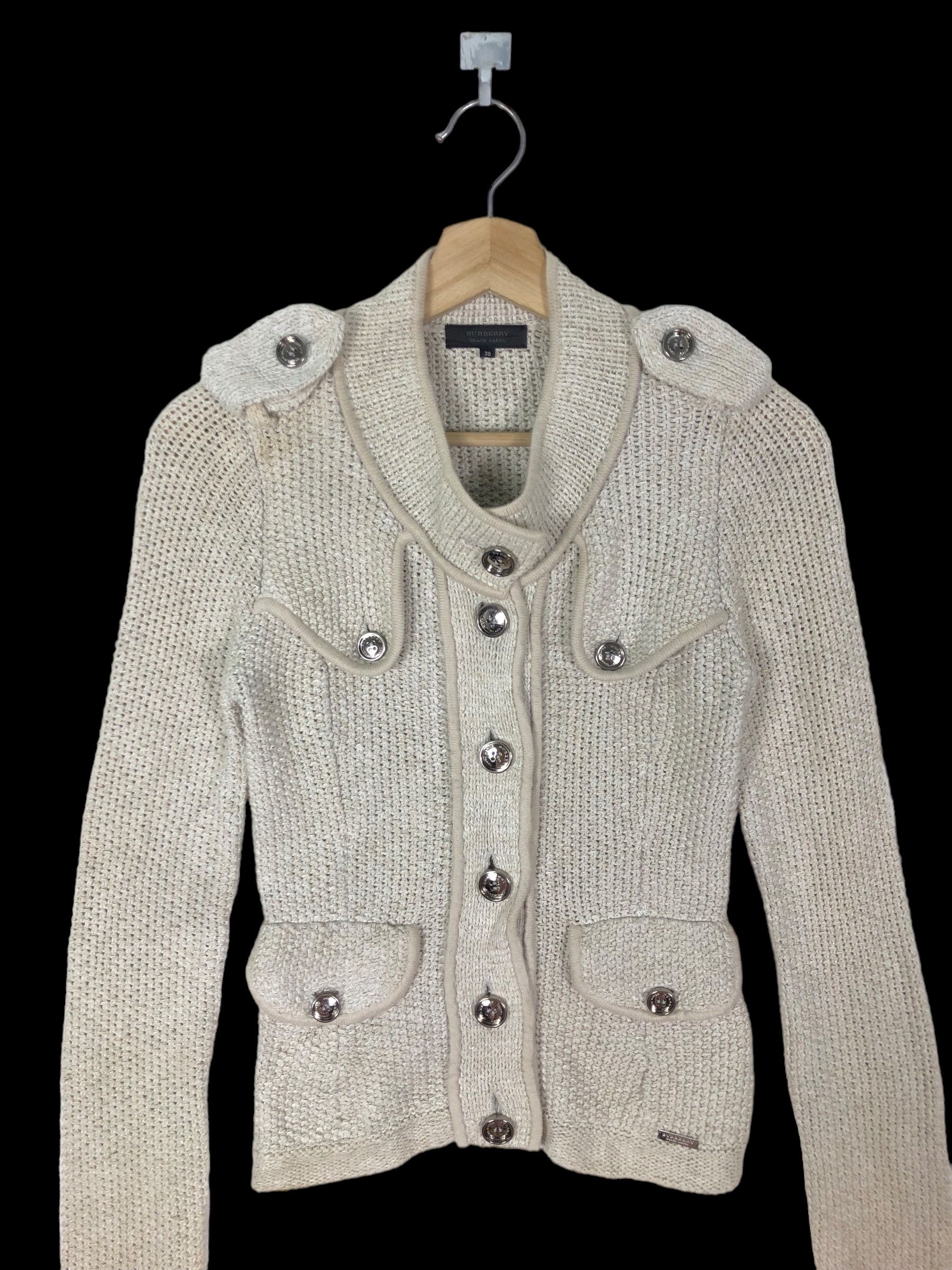 Burberry RARE🔥BURBERRY BLACK LABEL JAPAN KNITTED JACKET Size XS / US 0-2 / IT 36-38 - 5 Thumbnail