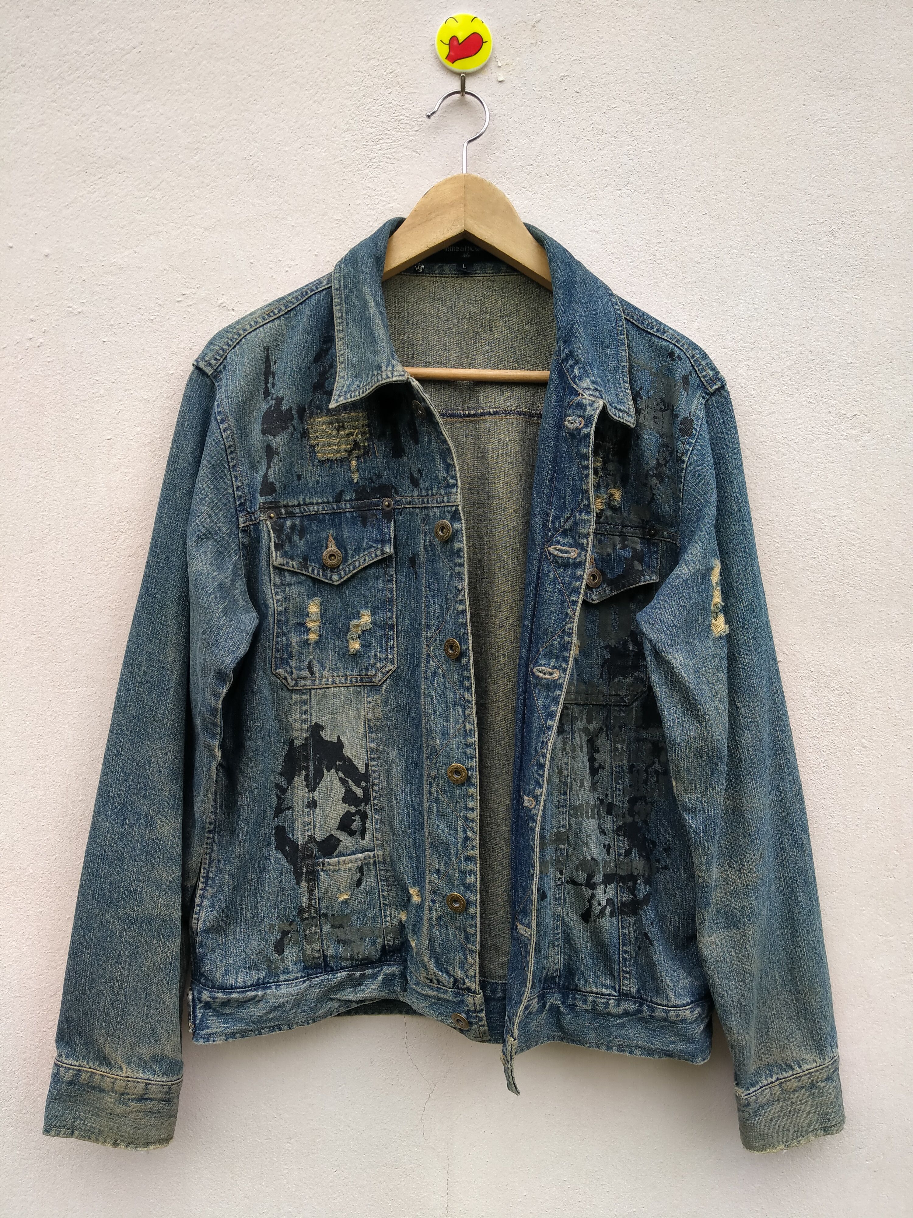 If Six Was Nine Distressed In The Attic Homme Paint Splatter Boro Stitch Size US L / EU 52-54 / 3 - 2 Thumbnail