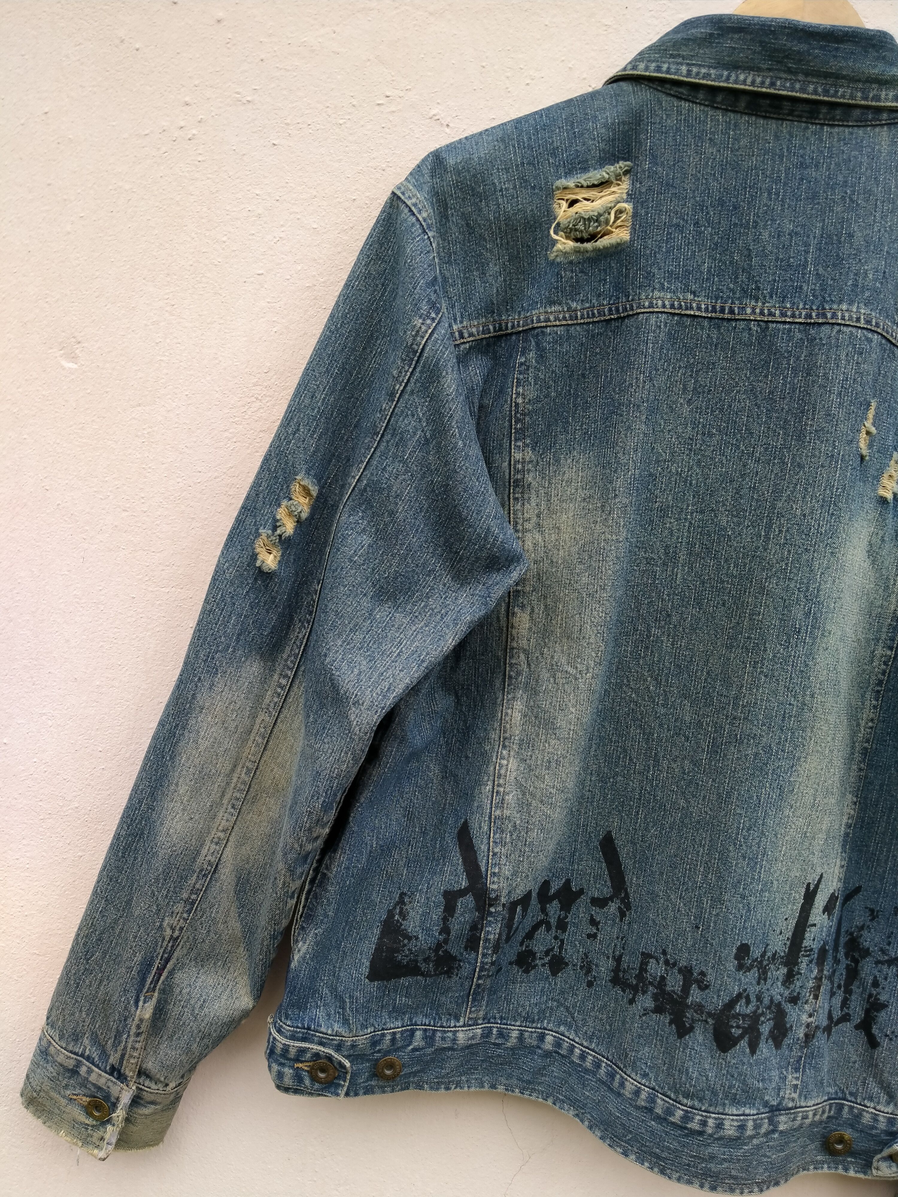 If Six Was Nine Distressed In The Attic Homme Paint Splatter Boro Stitch Size US L / EU 52-54 / 3 - 8 Thumbnail