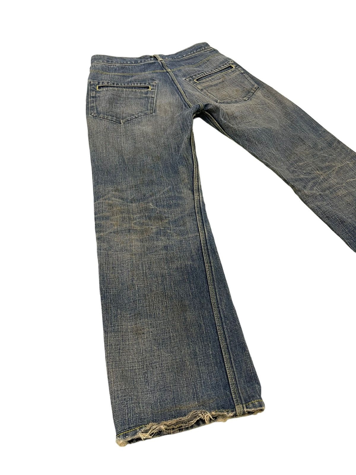 Japanese Brand Cropped Slim Jeans The Viridi Anne Distress Denim 2🟦2 Size US 28 / EU 44 - 12 Thumbnail