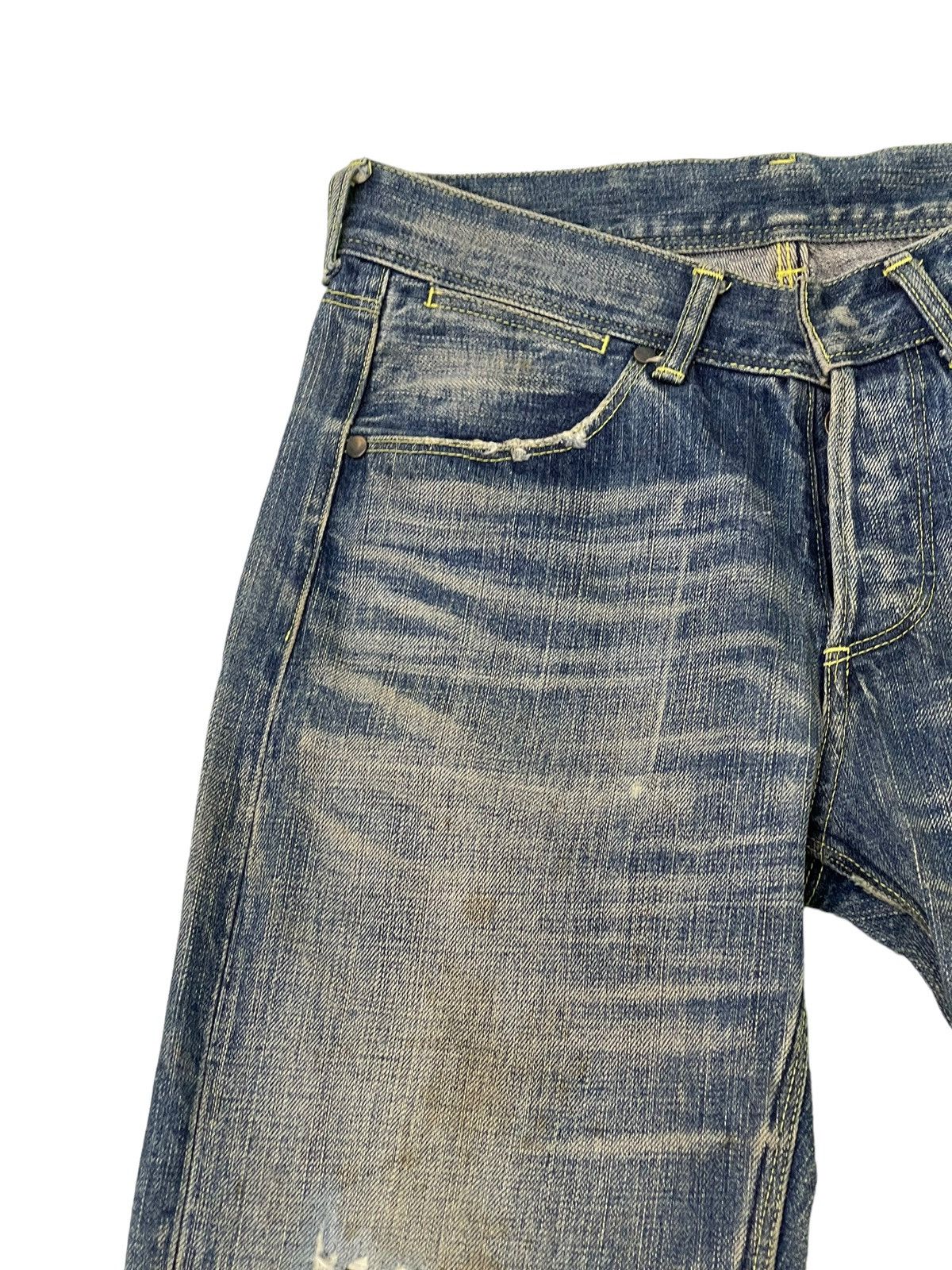 Japanese Brand Cropped Slim Jeans The Viridi Anne Distress Denim 2🟦2 Size US 28 / EU 44 - 8 Thumbnail