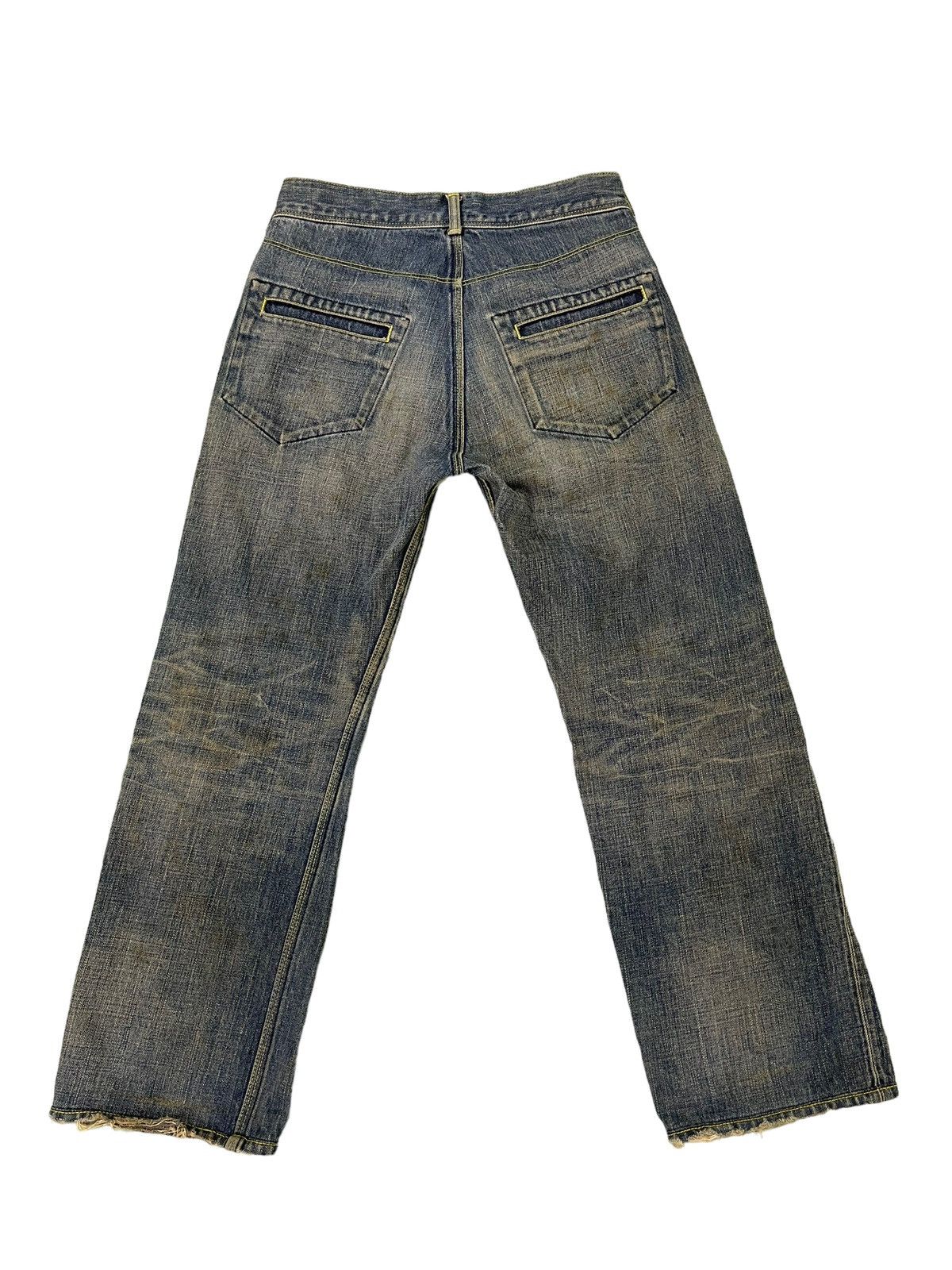 Japanese Brand Cropped Slim Jeans The Viridi Anne Distress Denim 2🟦2 Size US 28 / EU 44 - 11 Thumbnail