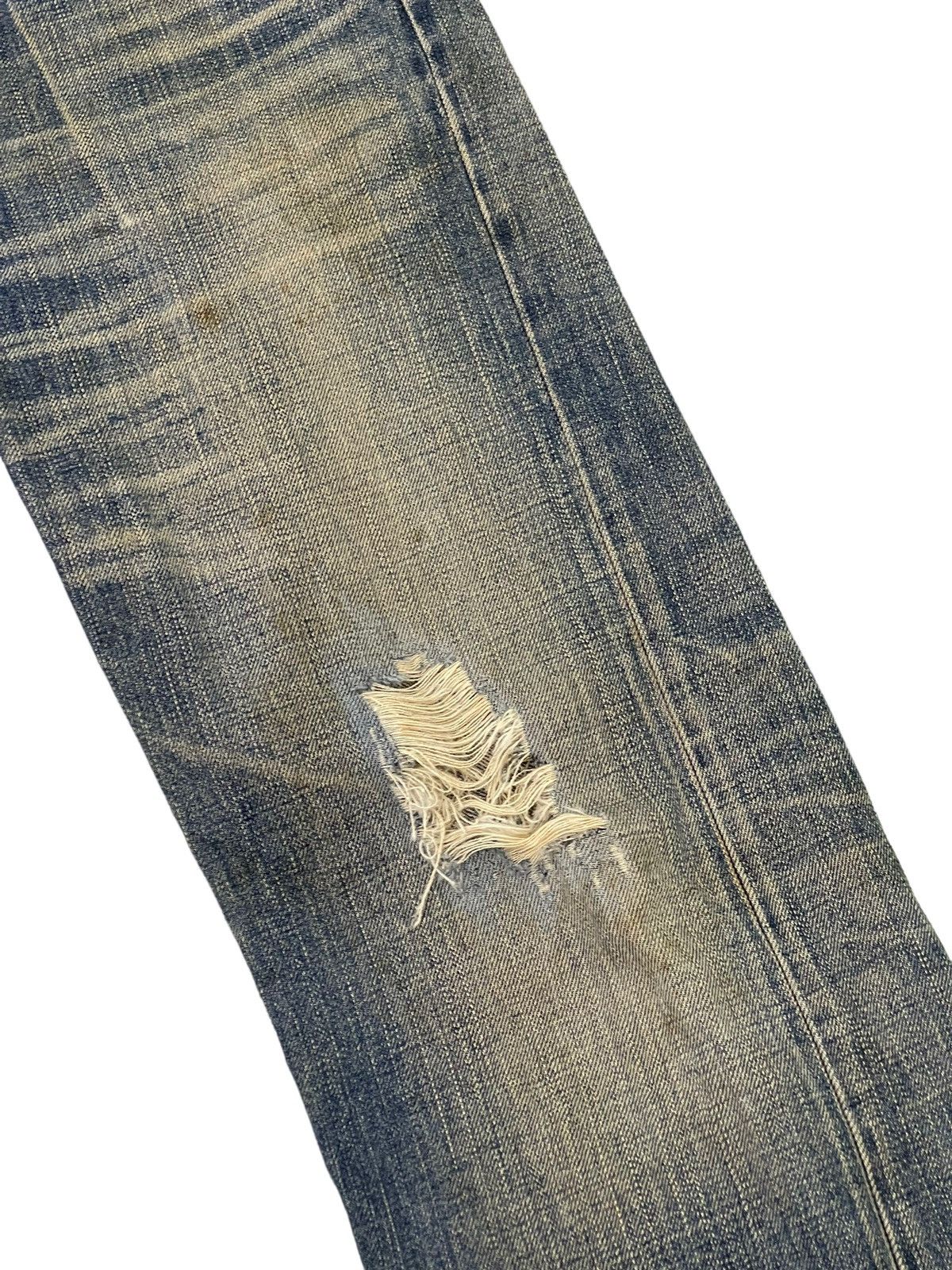 Japanese Brand Cropped Slim Jeans The Viridi Anne Distress Denim 2🟦2 Size US 28 / EU 44 - 7 Thumbnail