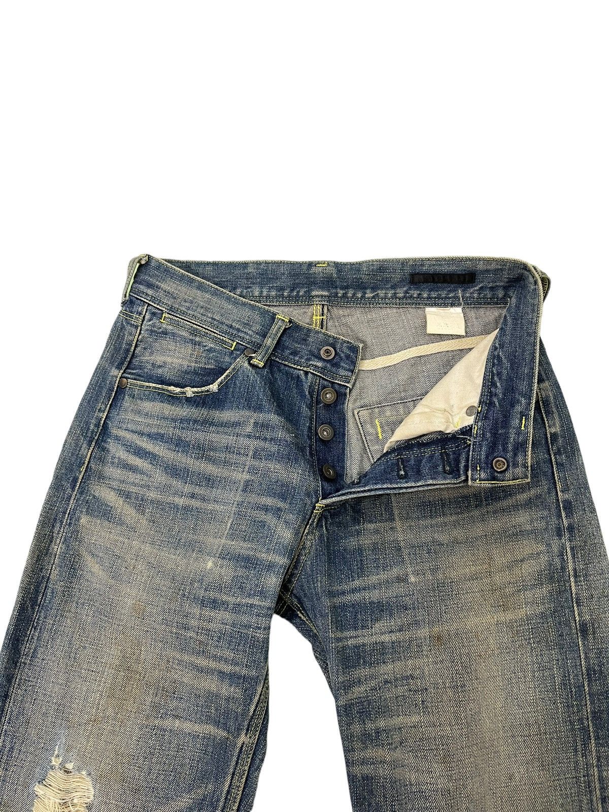 Japanese Brand Cropped Slim Jeans The Viridi Anne Distress Denim 2🟦2 Size US 28 / EU 44 - 10 Thumbnail