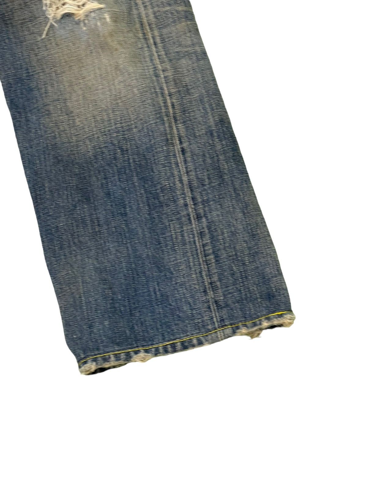 Japanese Brand Cropped Slim Jeans The Viridi Anne Distress Denim 2🟦2 Size US 28 / EU 44 - 4 Thumbnail