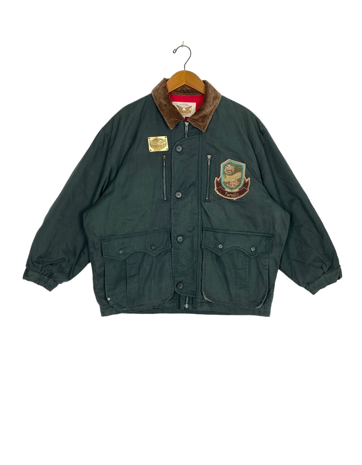 Japanese Brand Rare‼️ Fendia Bomber Jacket Corduroy Colar Size US M / EU 48-50 / 2 - 1 Thumbnail