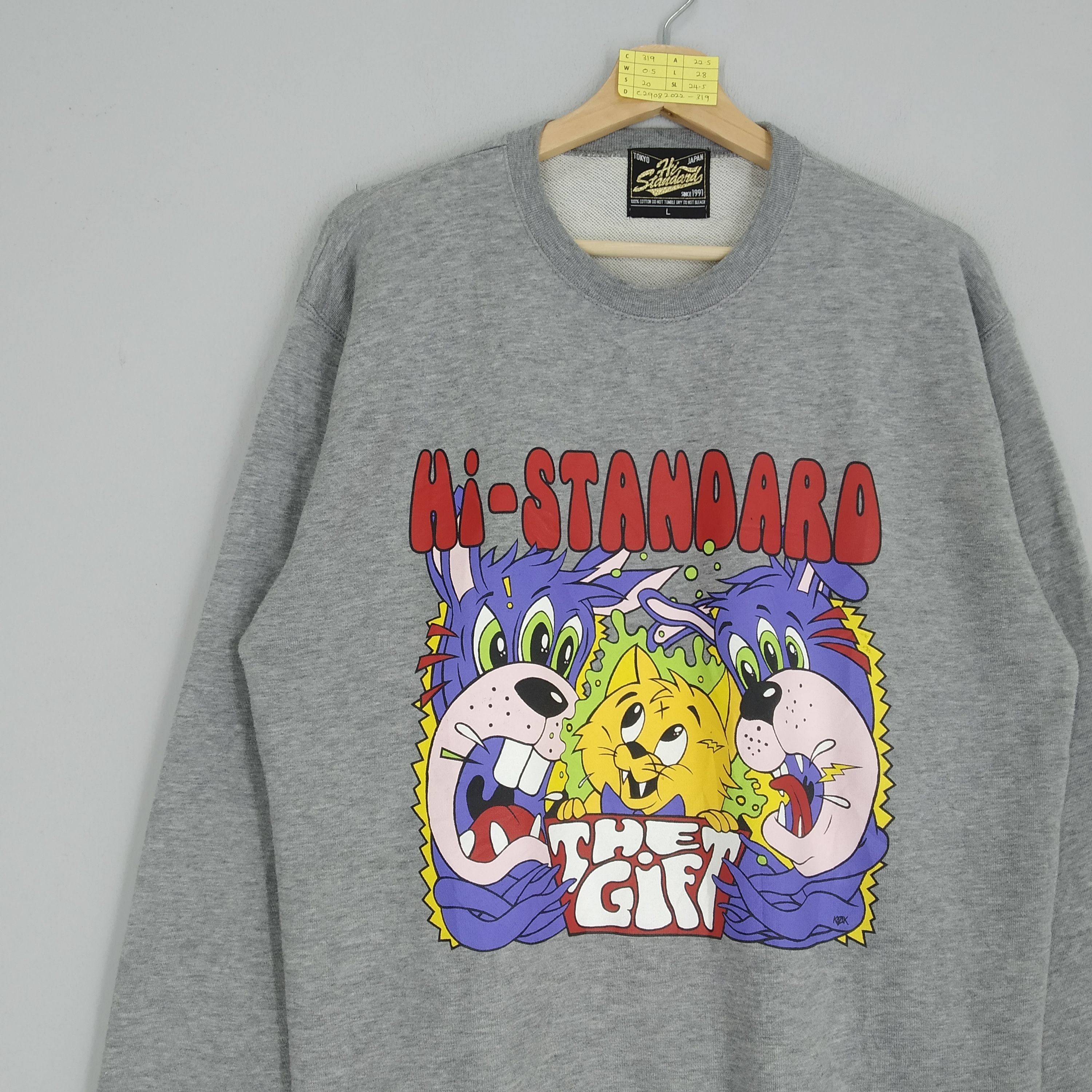 Band Tees 90's Hi-Standard The Gift Japan Punk Rock Artwork Kozik Size US L / EU 52-54 / 3 - 3 Thumbnail