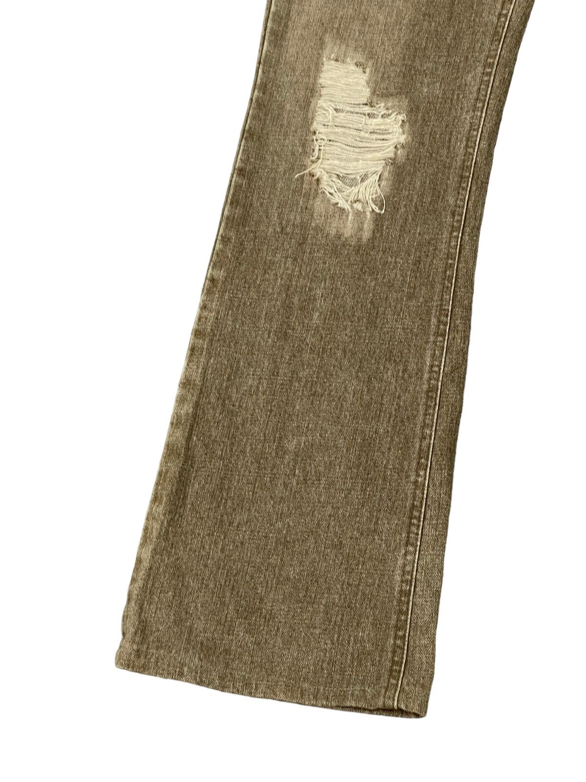Japanese Brand Flare Jeans Bobson Distress Denim Boot Cut 2🟦2 Size US 30 / EU 46 - 5 Thumbnail