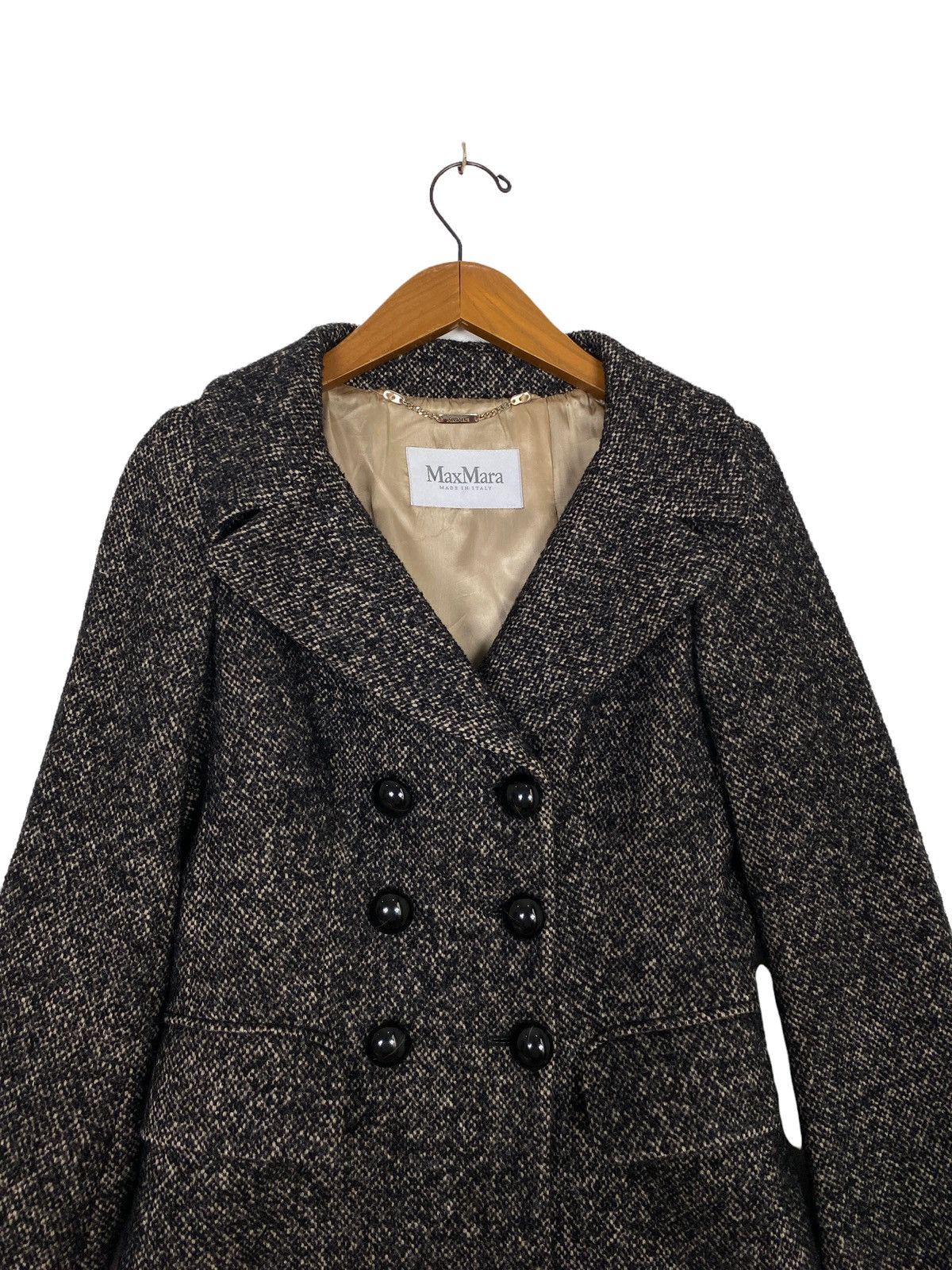 Max Mara Rare‼️Max Mara Wool Coat Made in Italy Size S / US 4 / IT 40 - 3 Thumbnail