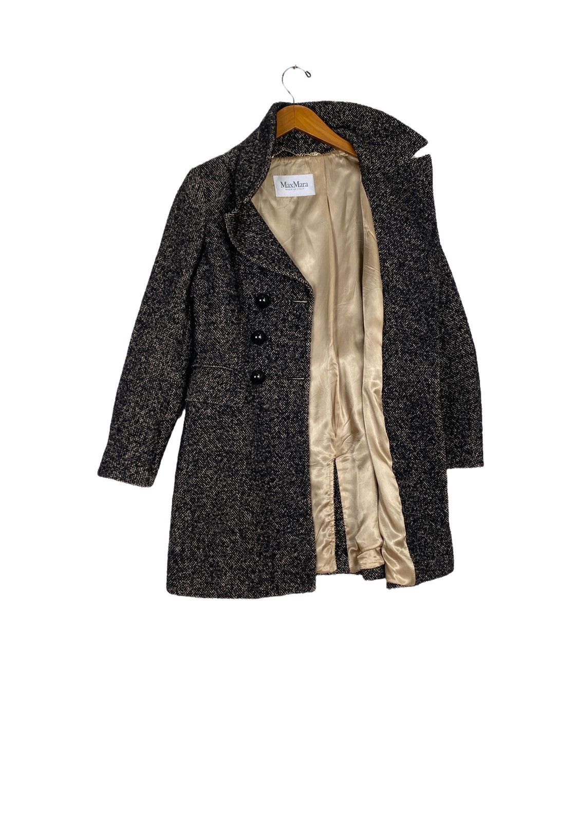Max Mara Rare‼️Max Mara Wool Coat Made in Italy Size S / US 4 / IT 40 - 2 Thumbnail