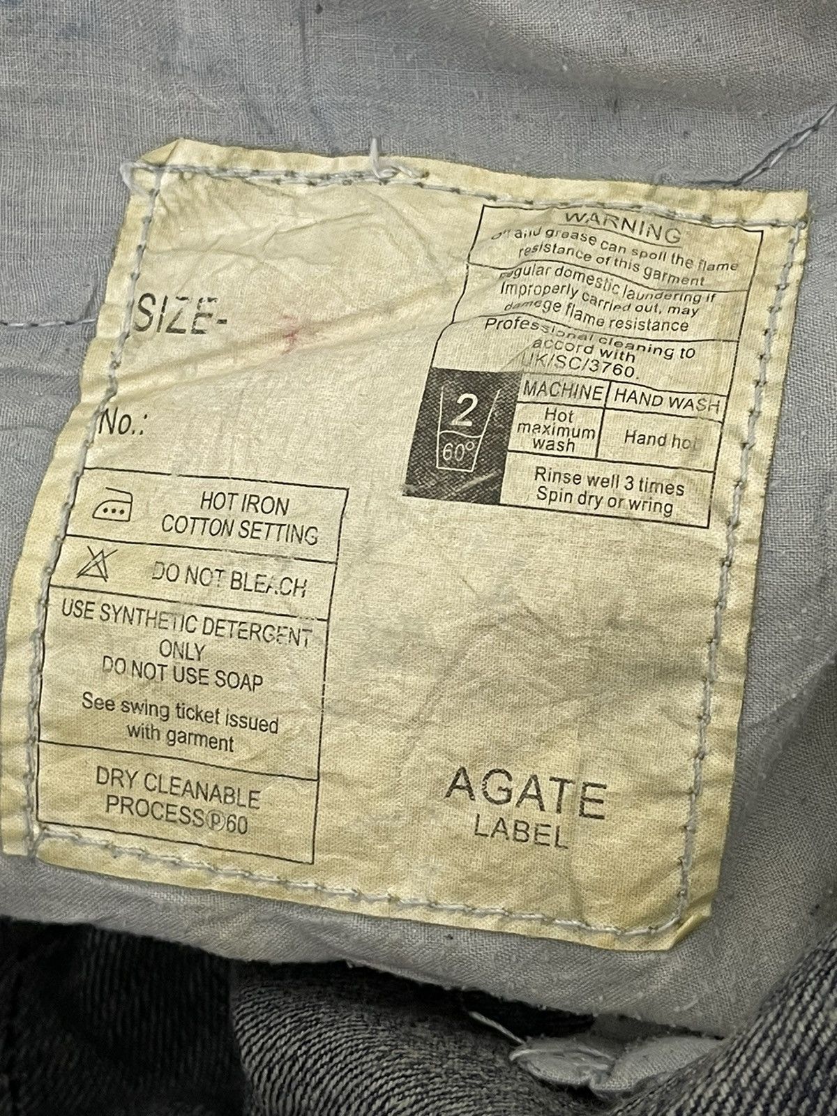 Japanese Brand Flare Jeans Agate Label Distress Denim Low Rise 2🟦2 Size US 31 - 20 Thumbnail