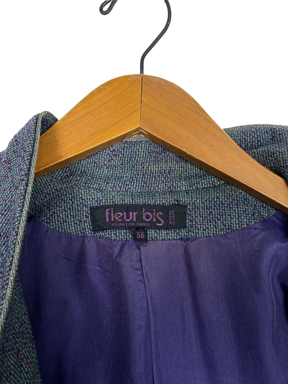 Vintage Rare‼️Vintage Fleur Bis Wool Silk Cape Made in France Size US S / EU 44-46 / 1 - 3 Thumbnail