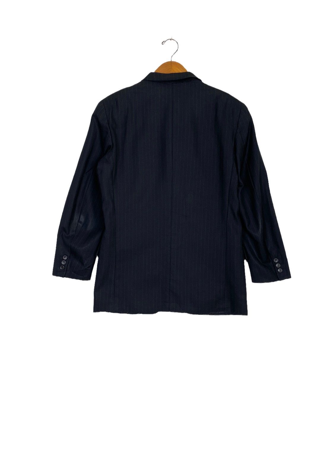 Issey Miyake Rare‼️ Vtg THRASHED Issey Miyake Stripe Blazer Made Japan Size US M / EU 48-50 / 2 - 4 Thumbnail
