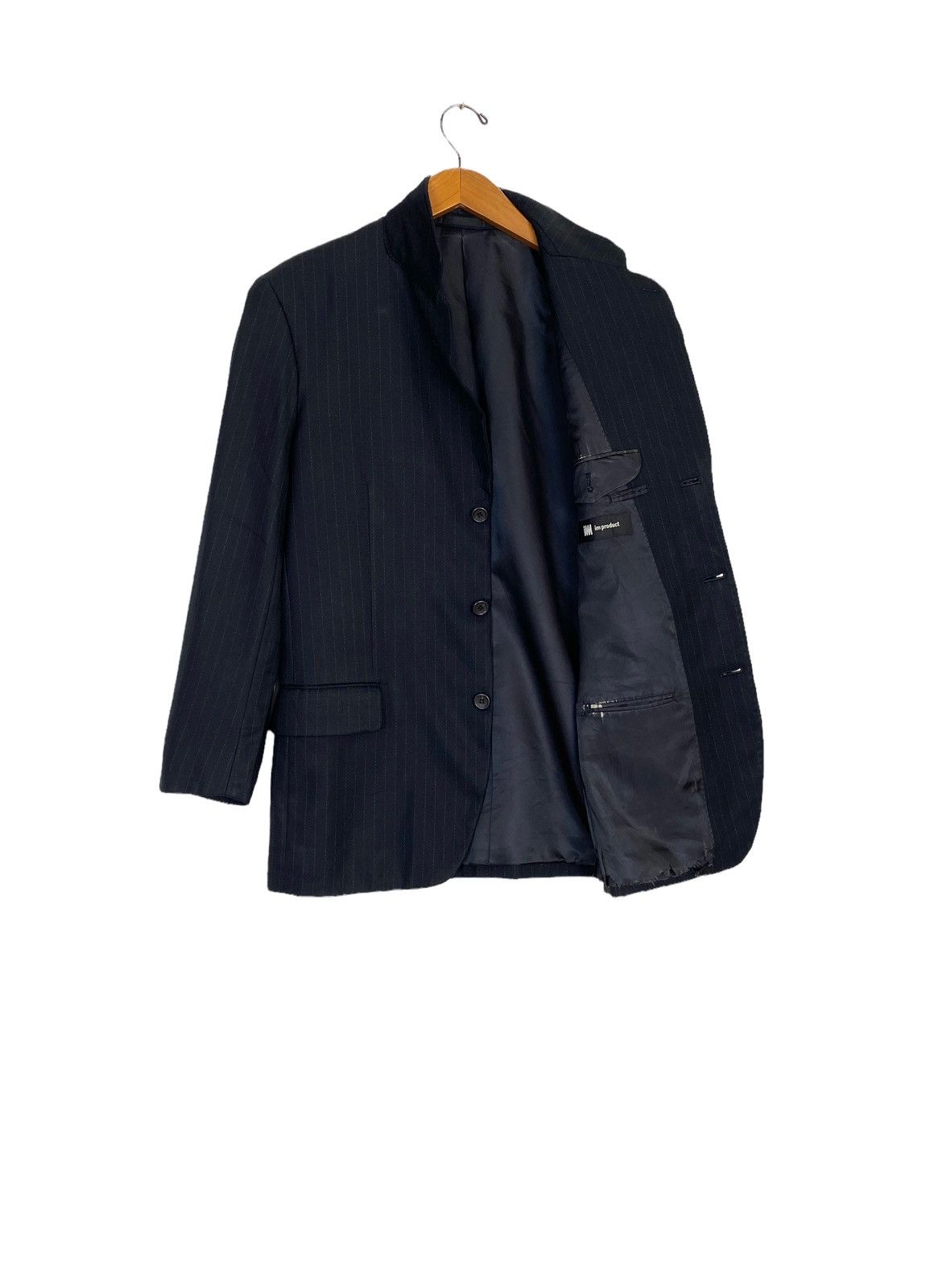 Issey Miyake Rare‼️ Vtg THRASHED Issey Miyake Stripe Blazer Made Japan Size US M / EU 48-50 / 2 - 1 Thumbnail