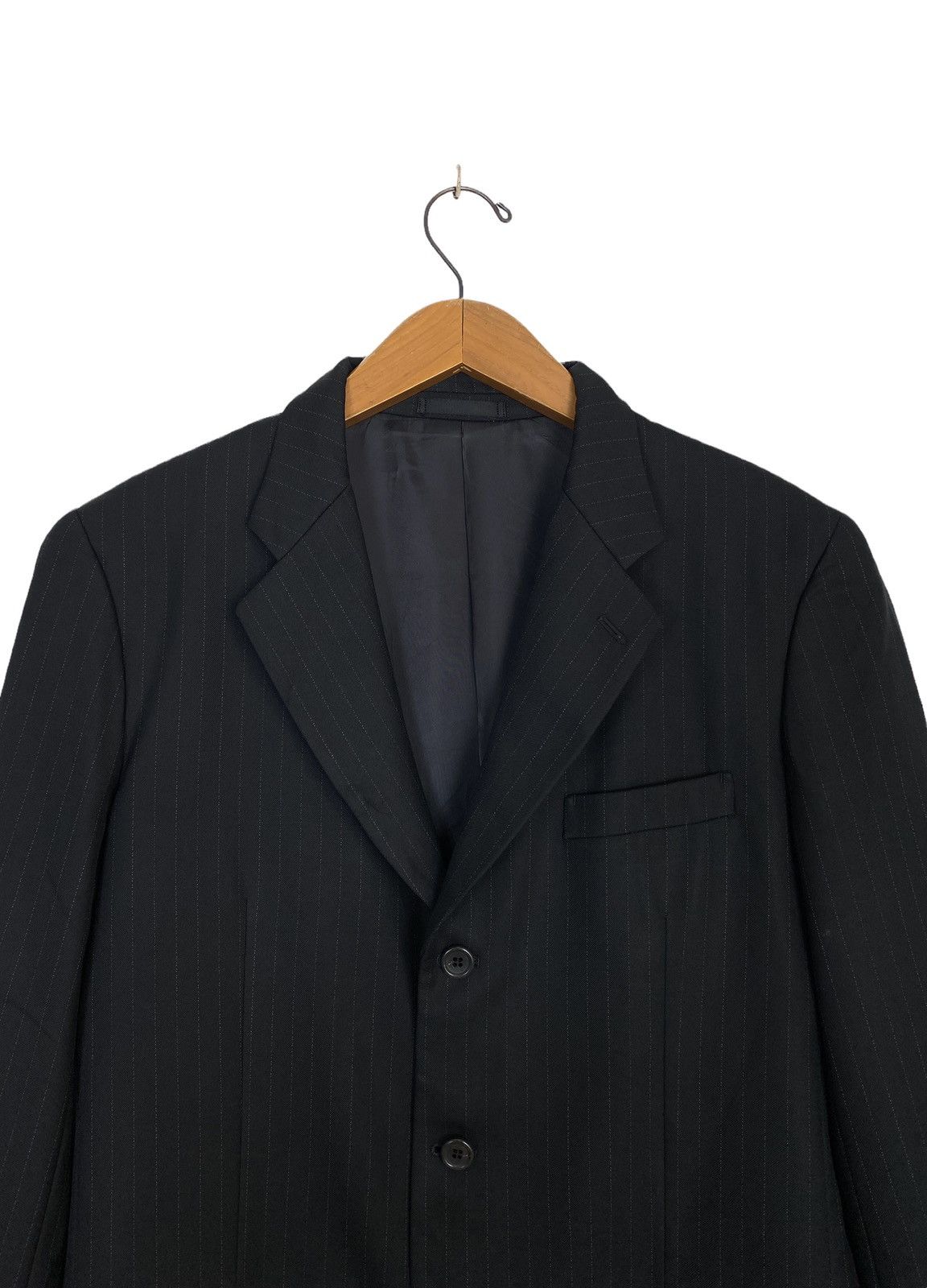 Issey Miyake Rare‼️ Vtg THRASHED Issey Miyake Stripe Blazer Made Japan Size US M / EU 48-50 / 2 - 3 Thumbnail