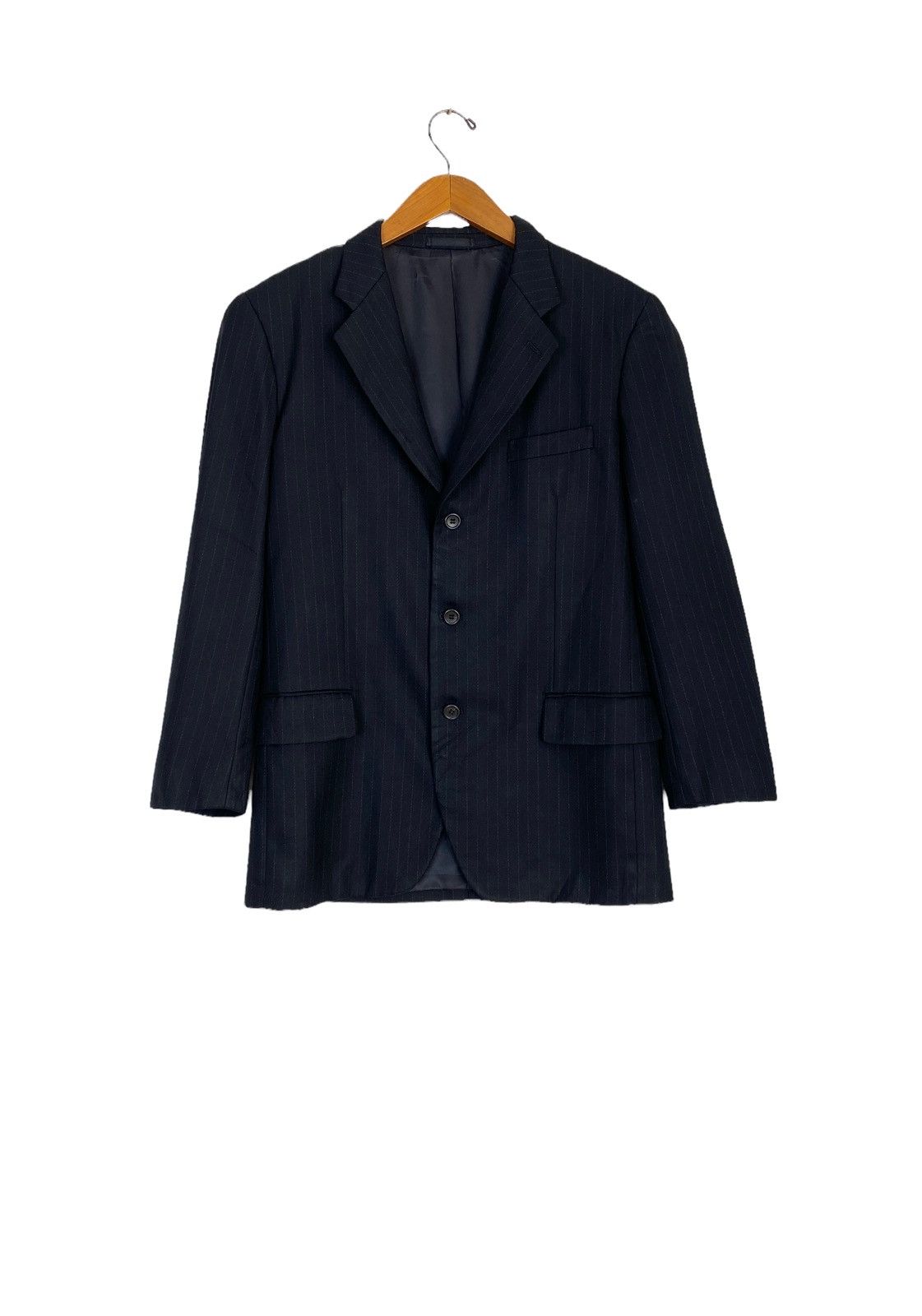 Issey Miyake Rare‼️ Vtg THRASHED Issey Miyake Stripe Blazer Made Japan Size US M / EU 48-50 / 2 - 2 Thumbnail