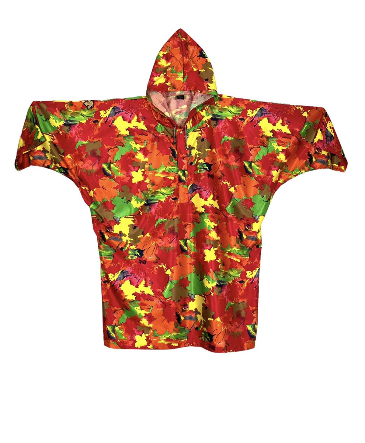 Rare‼️ Descente Raincoat Pancho Full Print Made in Japan