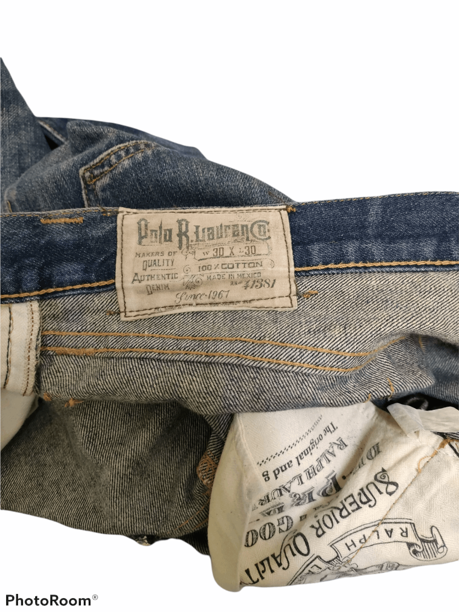 Denim & Supply Ralph Lauren × Polo Ralph Lauren Reworked Polo Ralph Lauren Distressed Denim Size US 32 / EU 48 - 2 Thumbnail