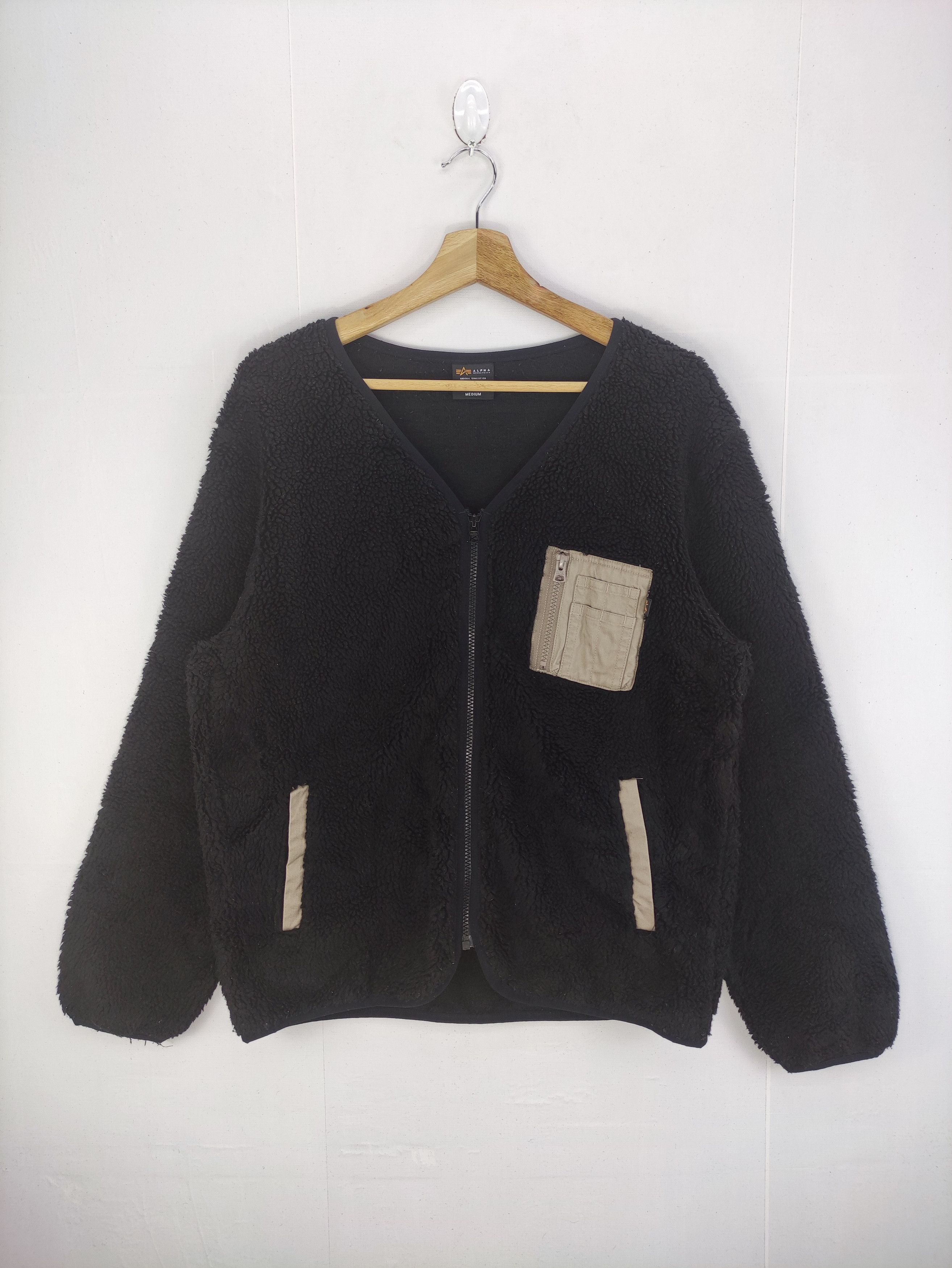 Alpha Industries Vintage Alpha Industries Sherpa Jacket Zipper Size M / US 6-8 / IT 42-44 - 1 Thumbnail