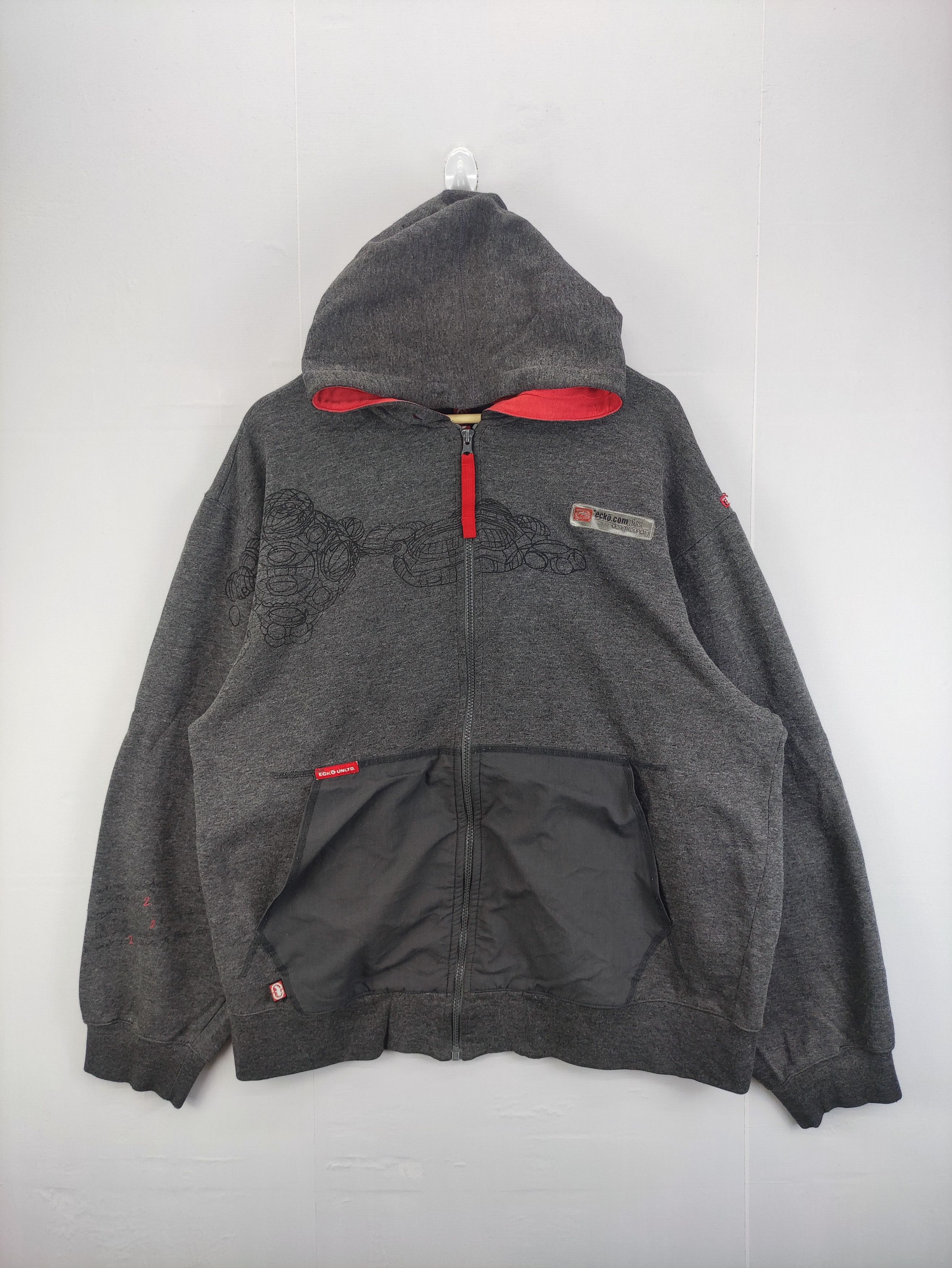 Ecko Unltd. Vintage Ecko Complex Sweater Zipper Hoodie Size US L / EU 52-54 / 3 - 1 Thumbnail