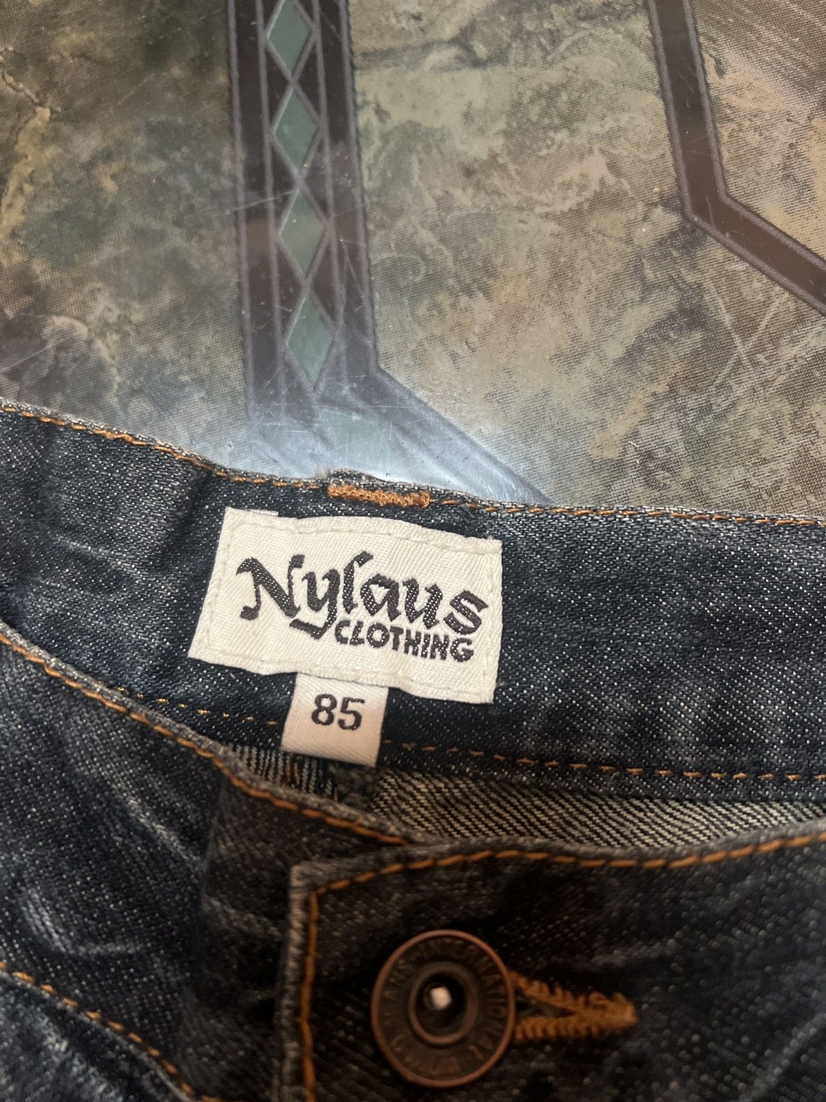 Japanese Brand × Vintage THRASHED🔥DOUBLE WAIST NYLAUS DISTRESSED DENIM PANT Size US 32 / EU 48 - 7 Thumbnail