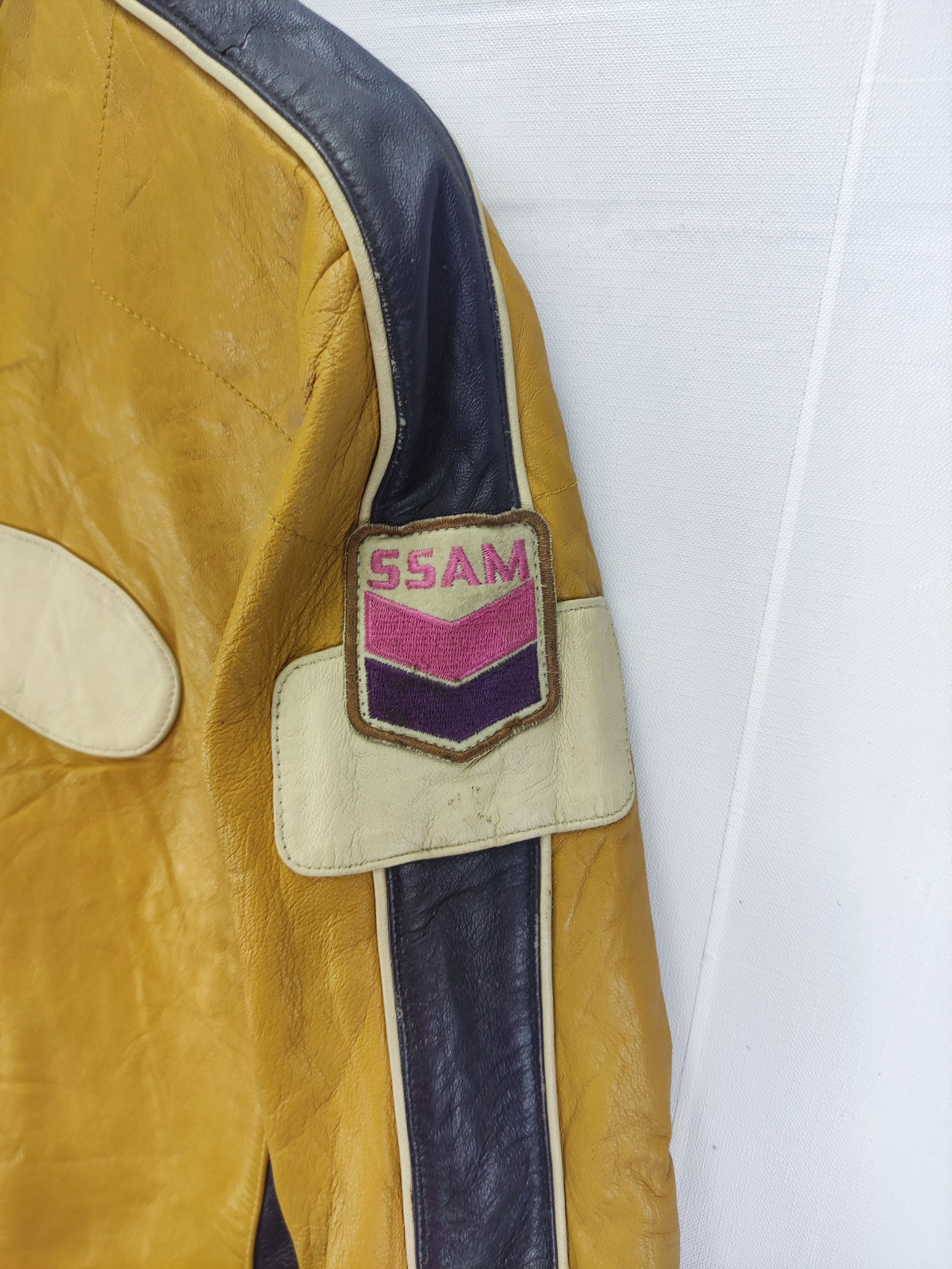 Leather Vintage Ssam Leather Jacket Zipper Size US M / EU 48-50 / 2 - 2 Thumbnail
